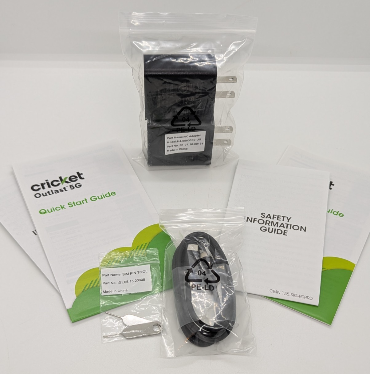Lot of 2 - Cricket Outlast 5G 128GB (Cricket Only) 5N509C Android Smartphones