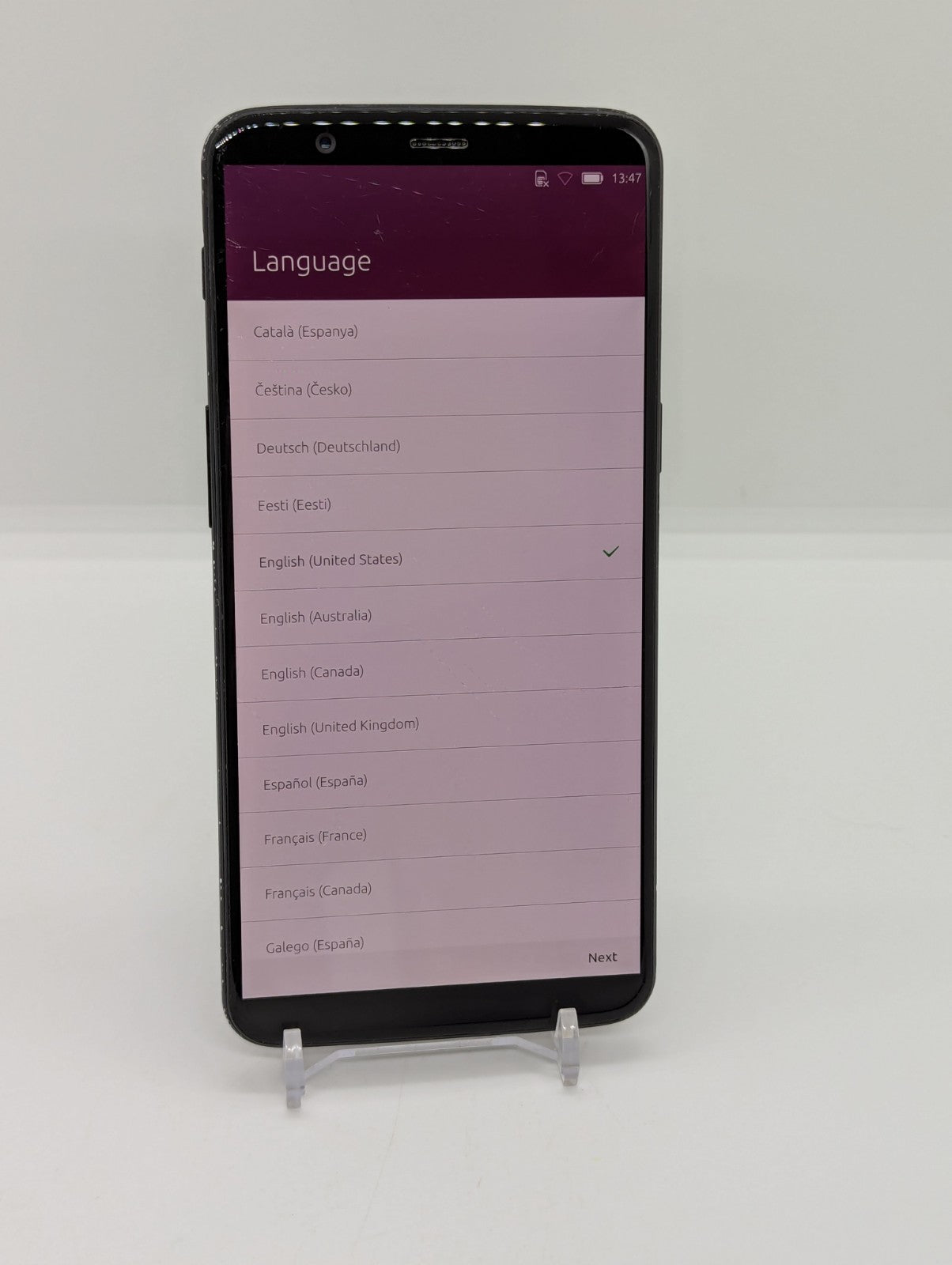 OnePlus 5T 64GB Unlocked Ubuntu Touch Linux Smartphone 6GB RAM A5010 Dual Sim
