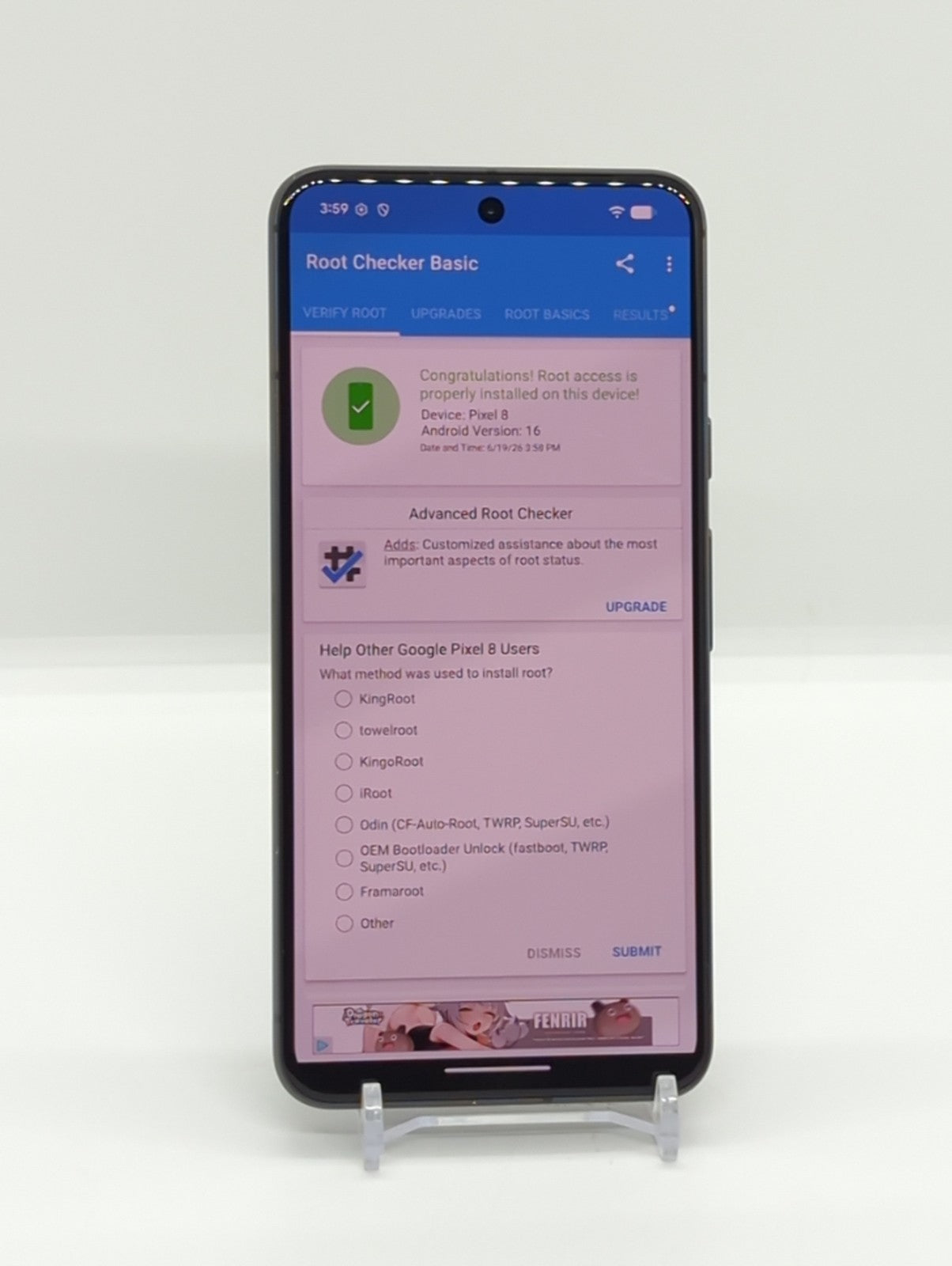 Google Pixel 8 128GB Rooted LSPosed Framework Android Unlocked Smartphone