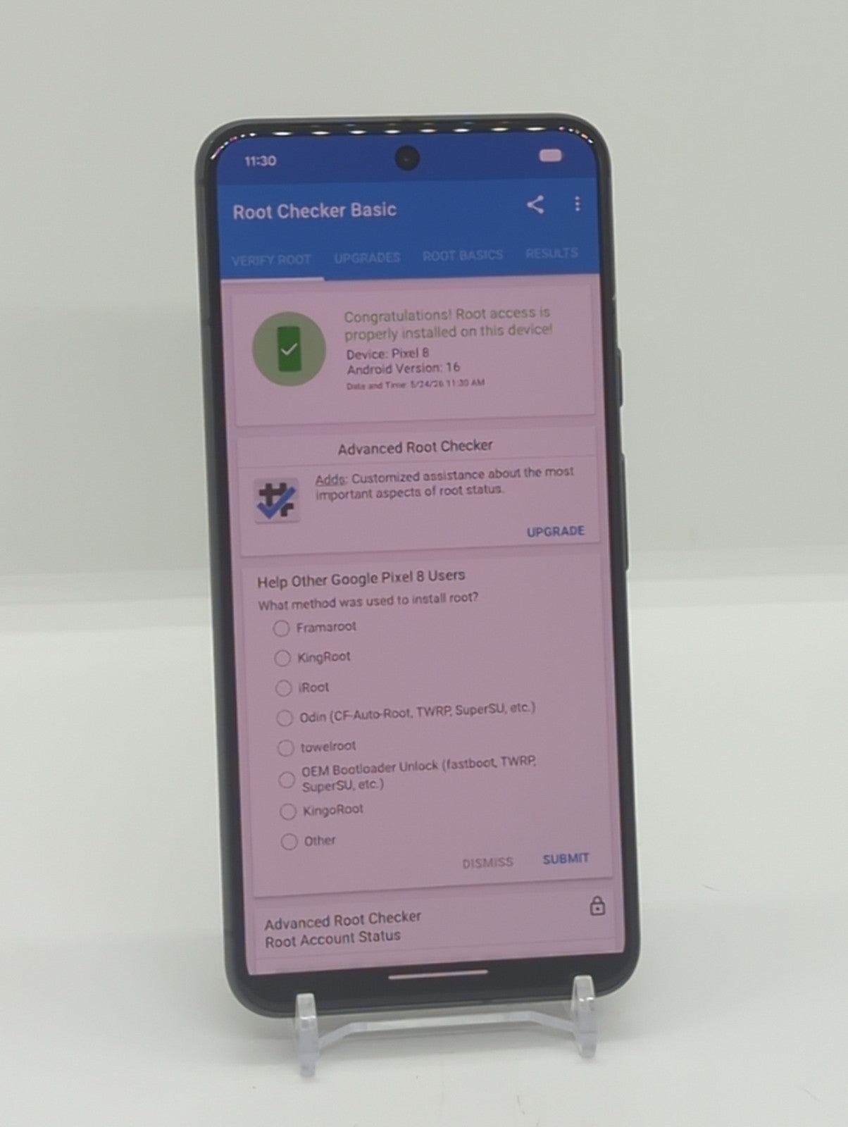 Google Pixel 8 128GB Rooted LSPosed Framework Android Unlocked Smartphone 8GBRAM