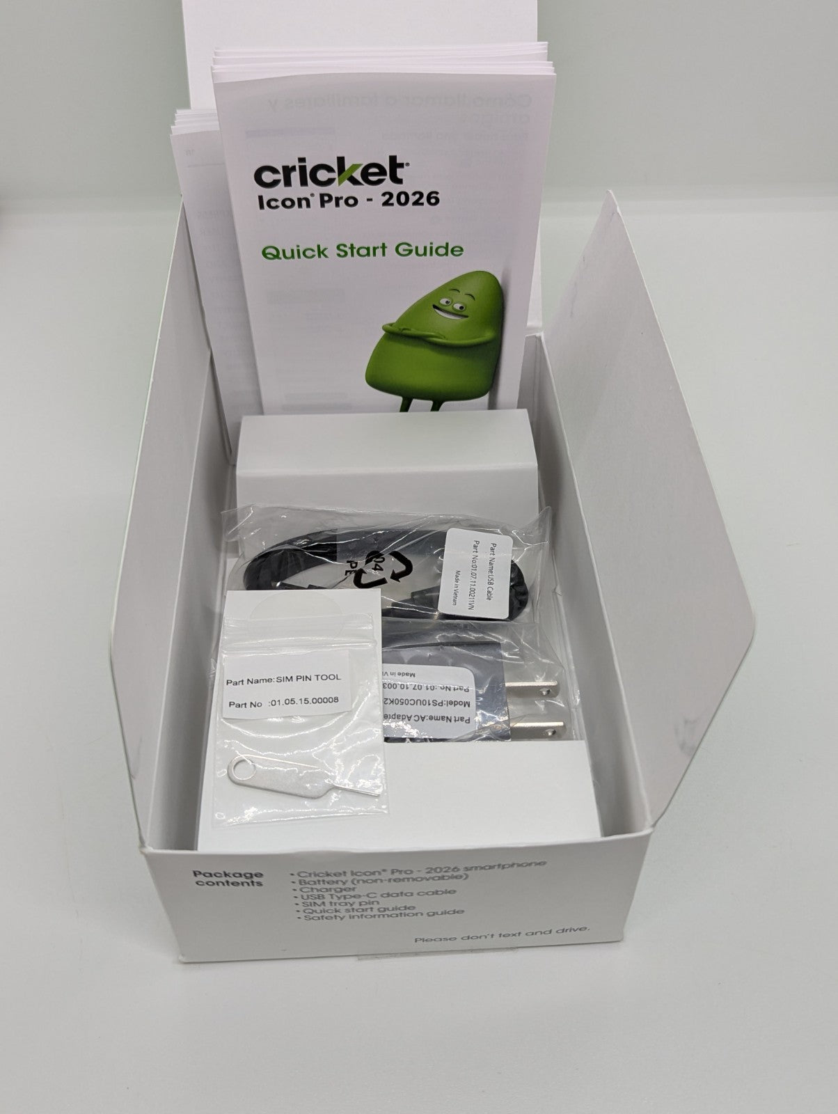 Cricket Icon Pro (2026) 128GB 5G Cricket/Unlocked Smartphone 6GB RAM SN512C