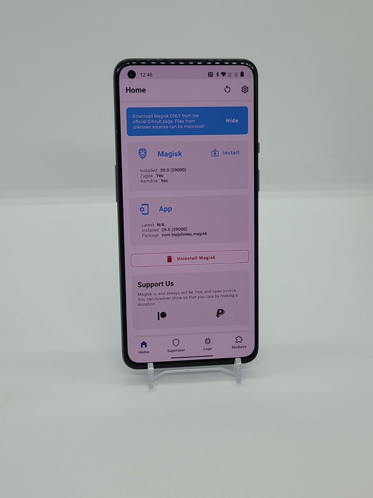 Magisk Rooted OnePlus 9 5G 128GB 8GB RAM Android 12 FOR PARTS WORKS Wi-Fi