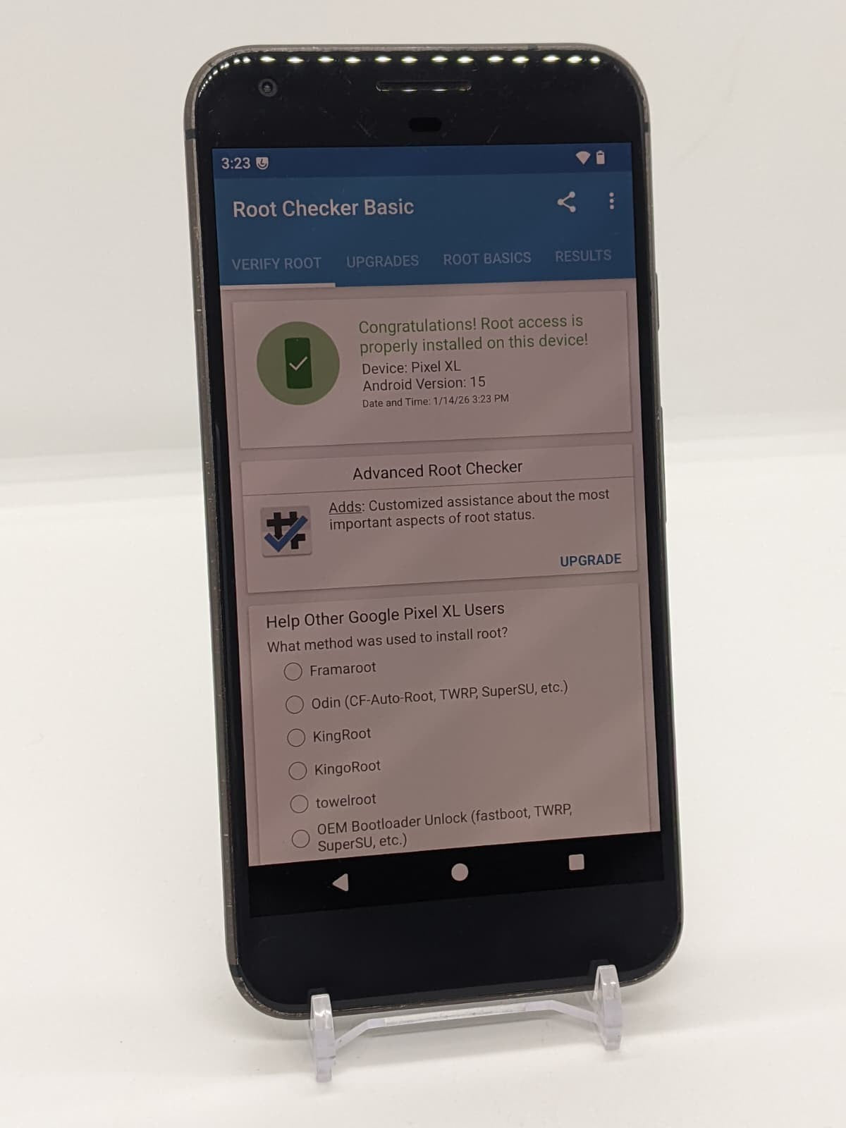 Rooted Pixel XL 32GB Unlocked Android 15 LineageOS 22.2 New Battery Black