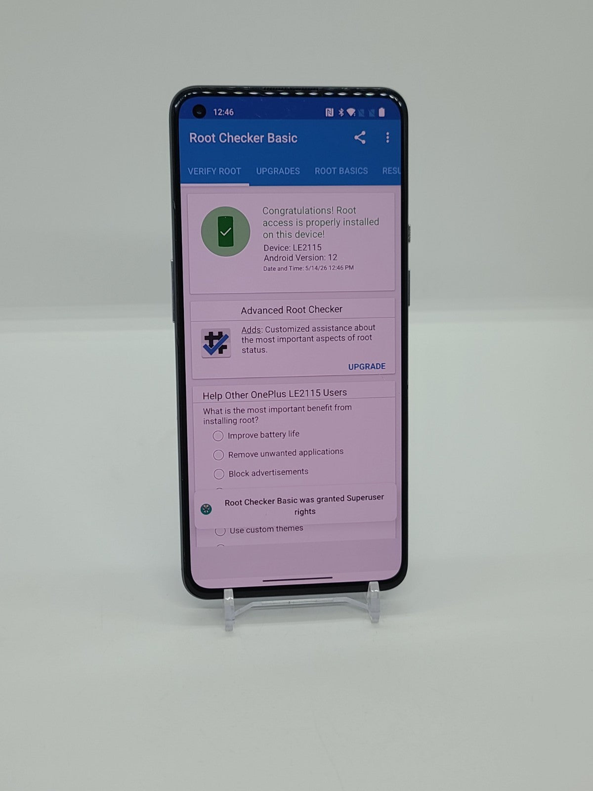 Magisk Rooted OnePlus 9 5G 128GB 8GB RAM Android 12 FOR PARTS WORKS Wi-Fi