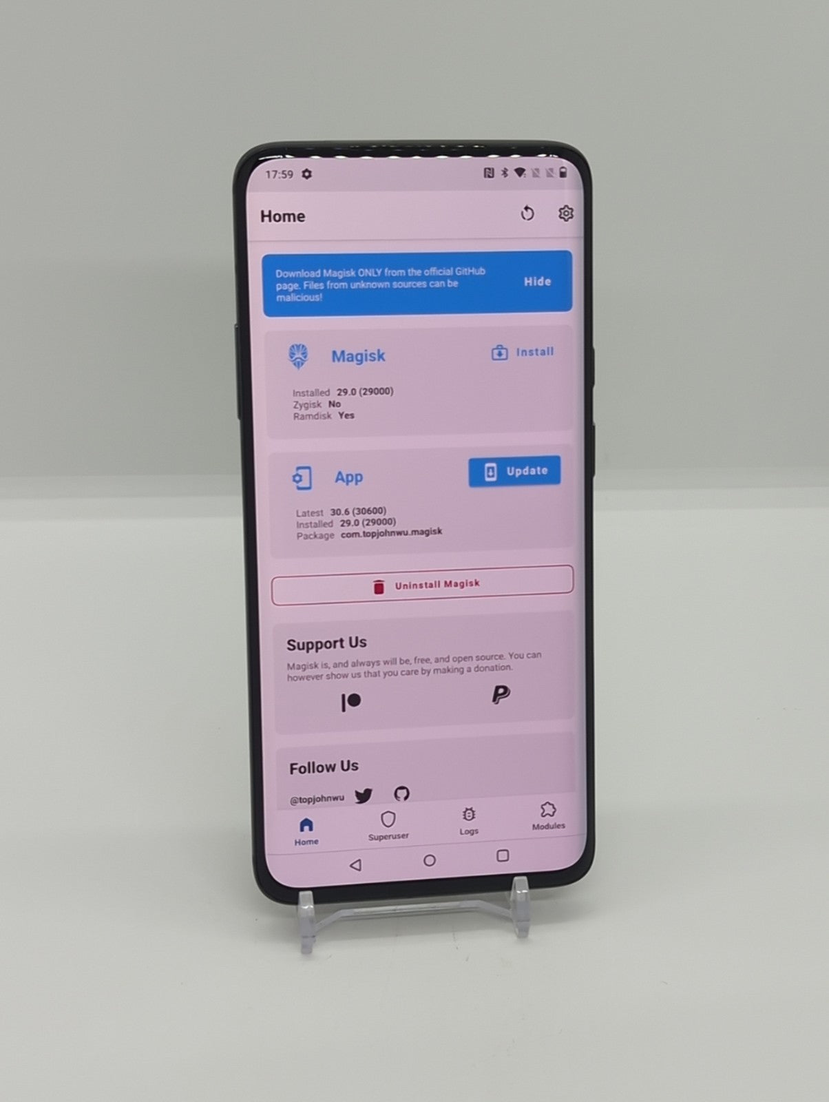 Magisk Rooted OnePlus 7 Pro 256GB T-Mobile/Wi-Fi Android Smartphone 8GB RAM