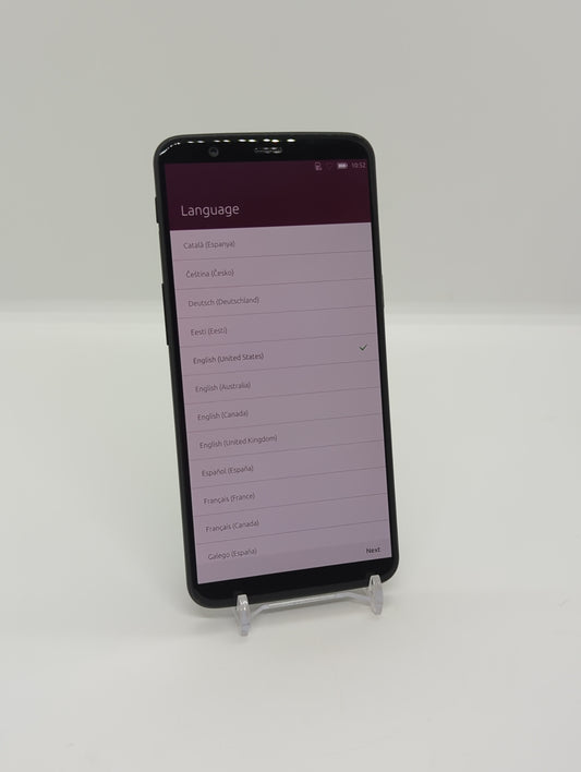 OnePlus 5T 64GB Unlocked Ubuntu Touch Linux Smartphone 6GB RAM A5010 Dual Sim