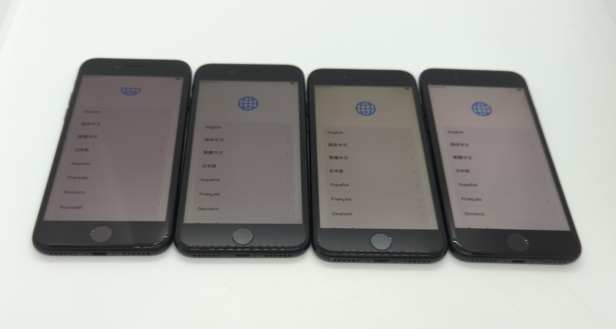 Lot of 4 Apple iPhone 7 (Verizon Unlocked) Black Smartphone A1660 MNAC2LL/A GOOD