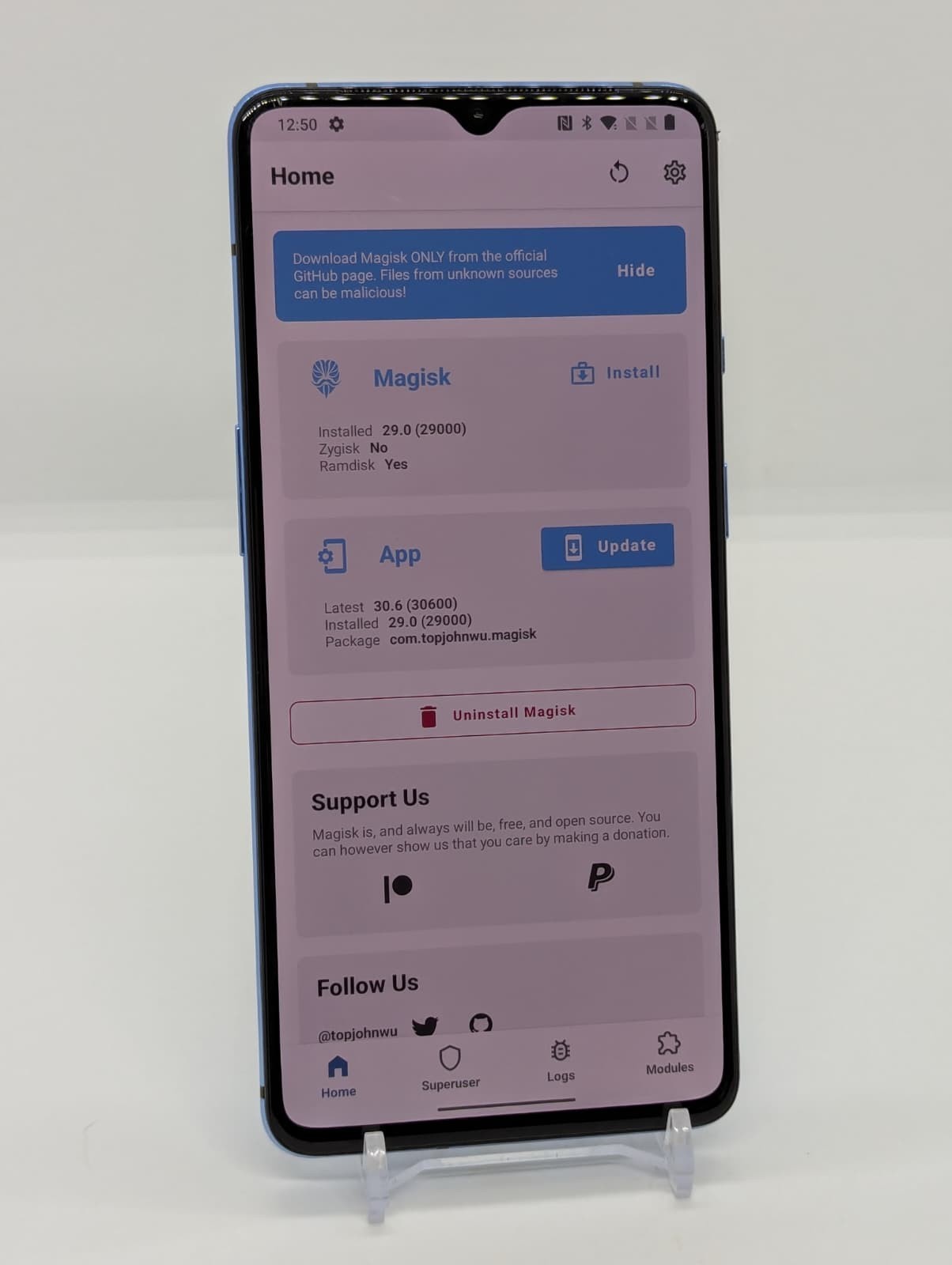 OnePlus 7T 128GB Magisk Rooted Unlocked 8GB RAM LSPosed Framework Dual Sim