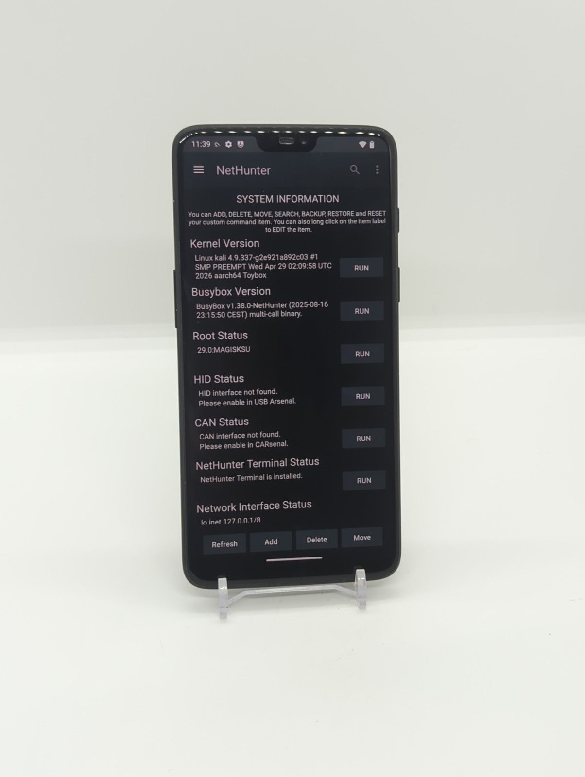 OnePlus 6 128GB Rooted LineageOS Kali Nethunter Smartphone 8GB RAM Dual Sim