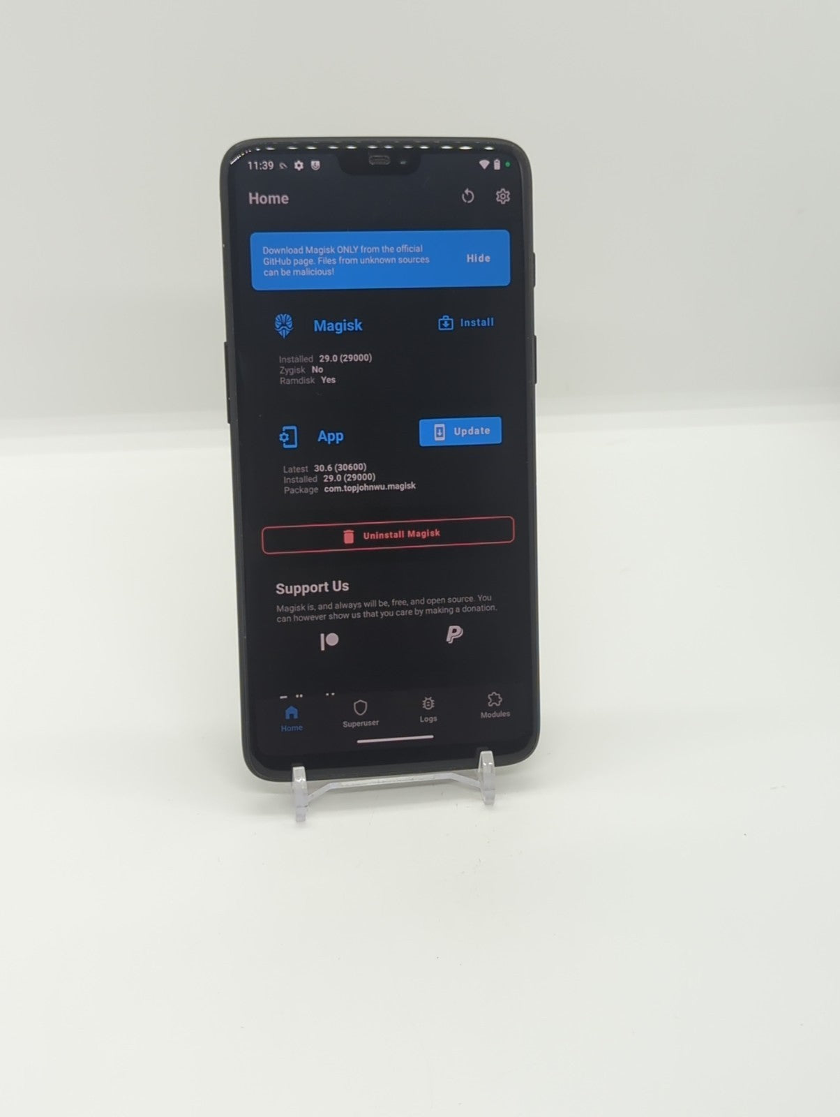 OnePlus 6 128GB Rooted LineageOS Kali Nethunter Smartphone 8GB RAM Dual Sim