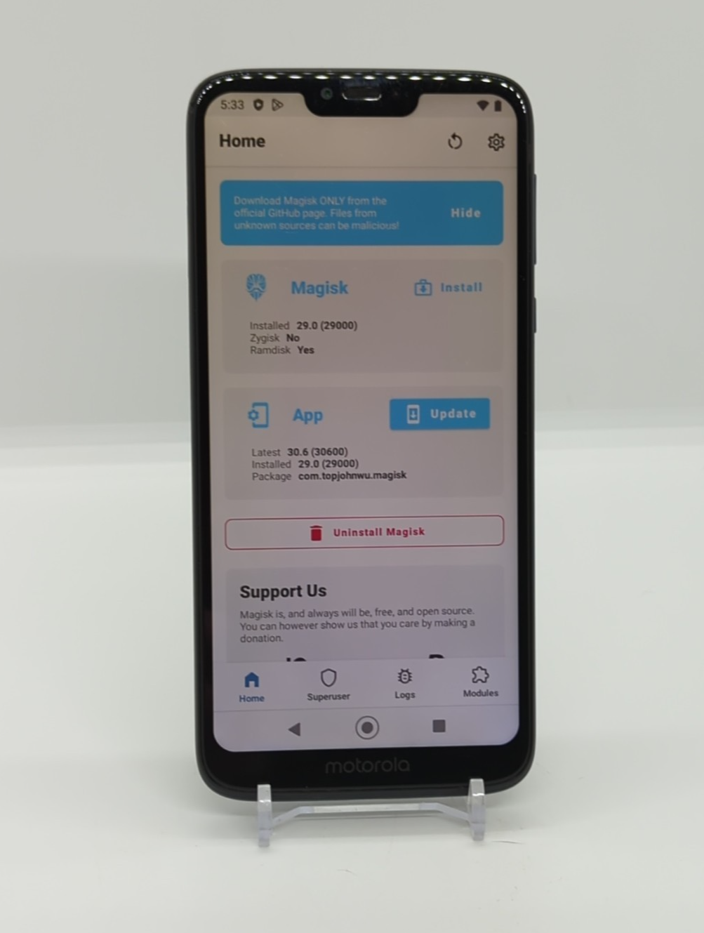 Motorola Moto G7 Power 32GB Unlocked Magisk Rooted Android Smartphone 3GB Ram