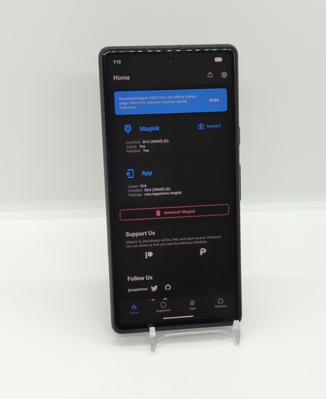 Google Pixel 7a 5G 128GB Rooted LSPosed Unlocked Smartphone 8GB RAM GWKK3