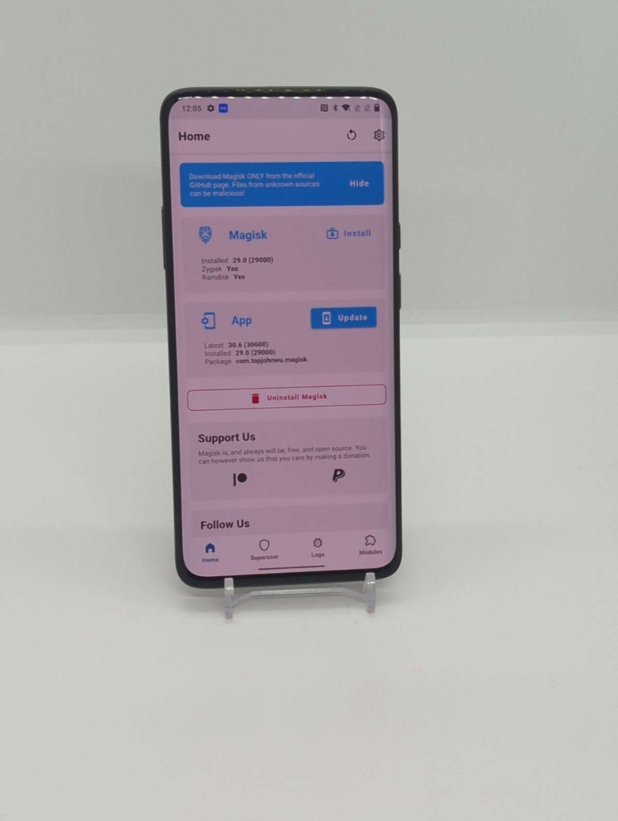 OnePlus 7 Pro 128GB Magisk Rooted Unlocked Android Smartphone 6GB RAM Dual Sim