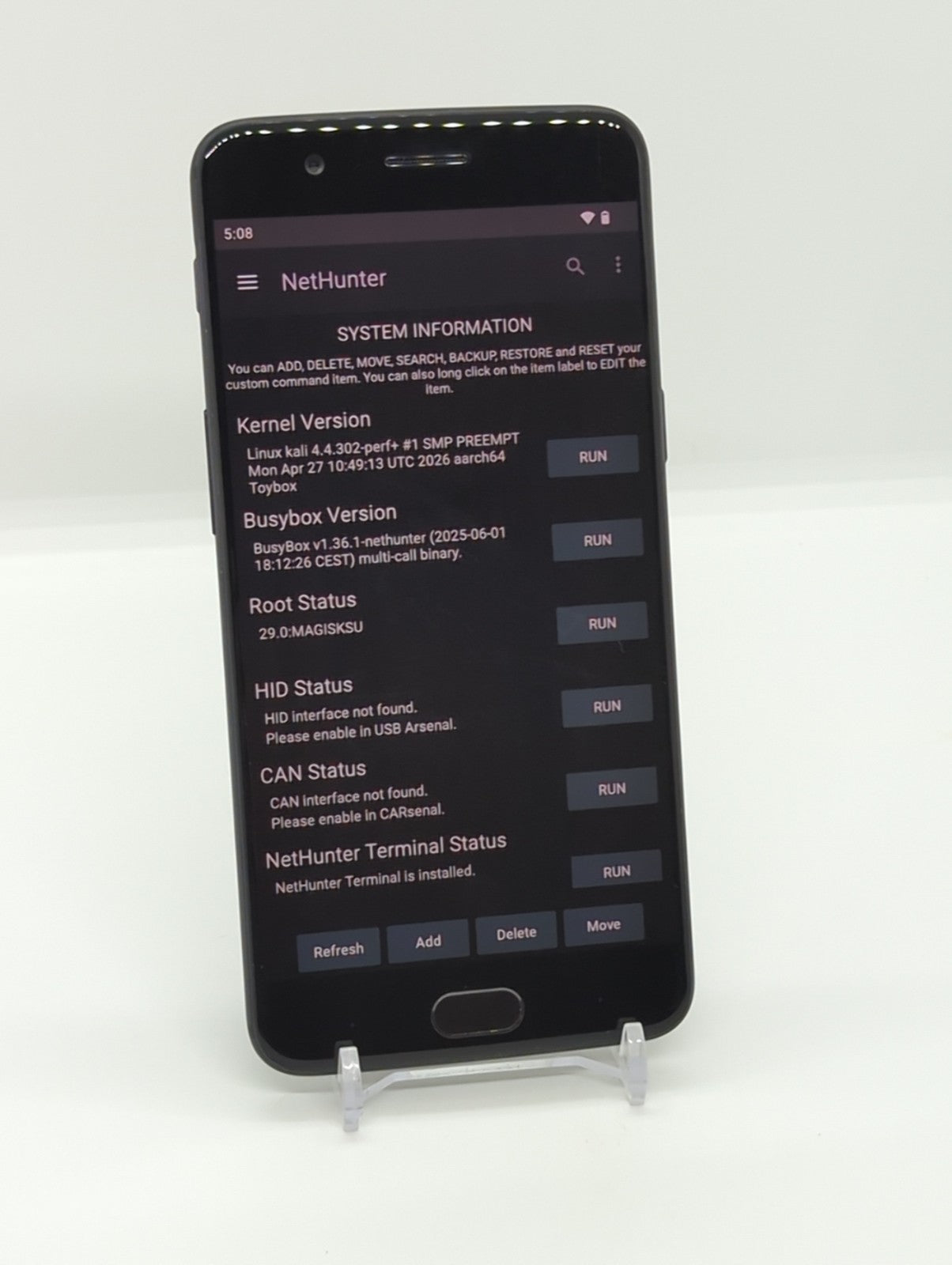 Degoogled OnePlus 5 128GB 8GB RAM Rooted LineageOS Kali Nethunter Device A5000