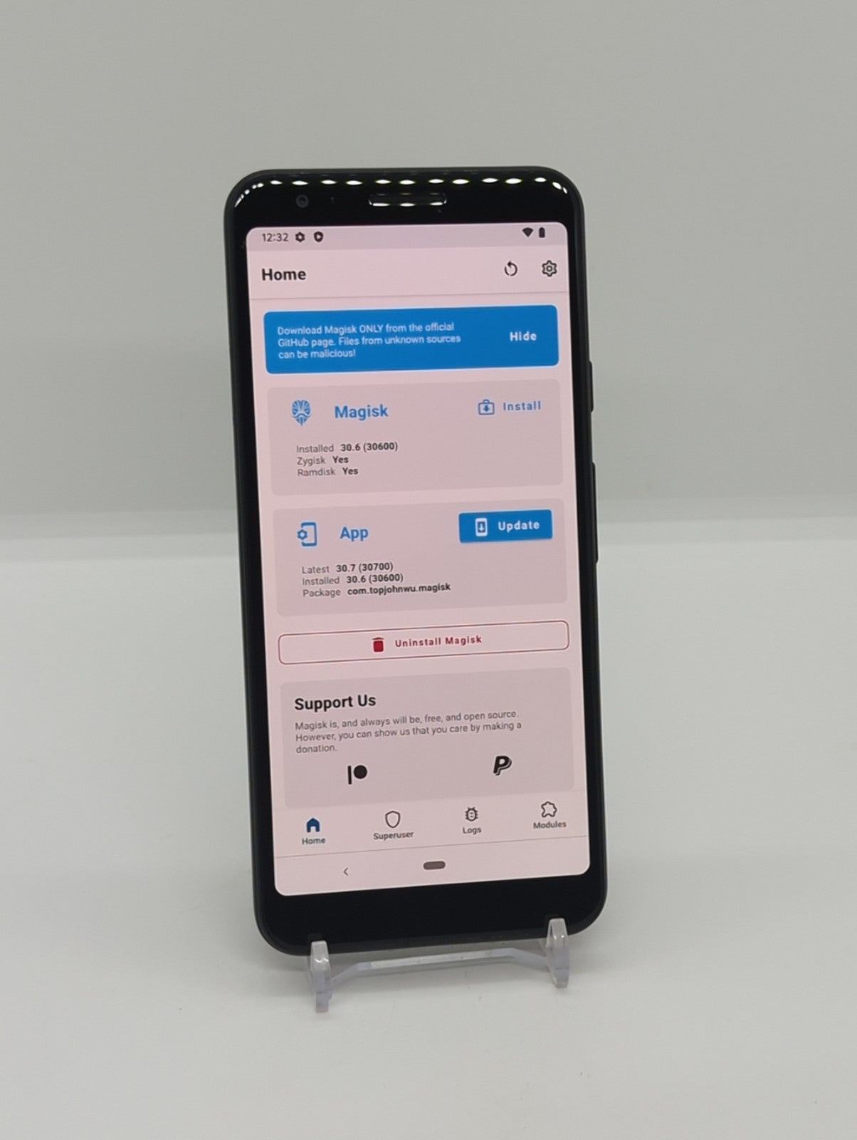 Google Pixel 3a 64GB Rooted LSPosed Framework Unlocked Android Smartphone G020G
