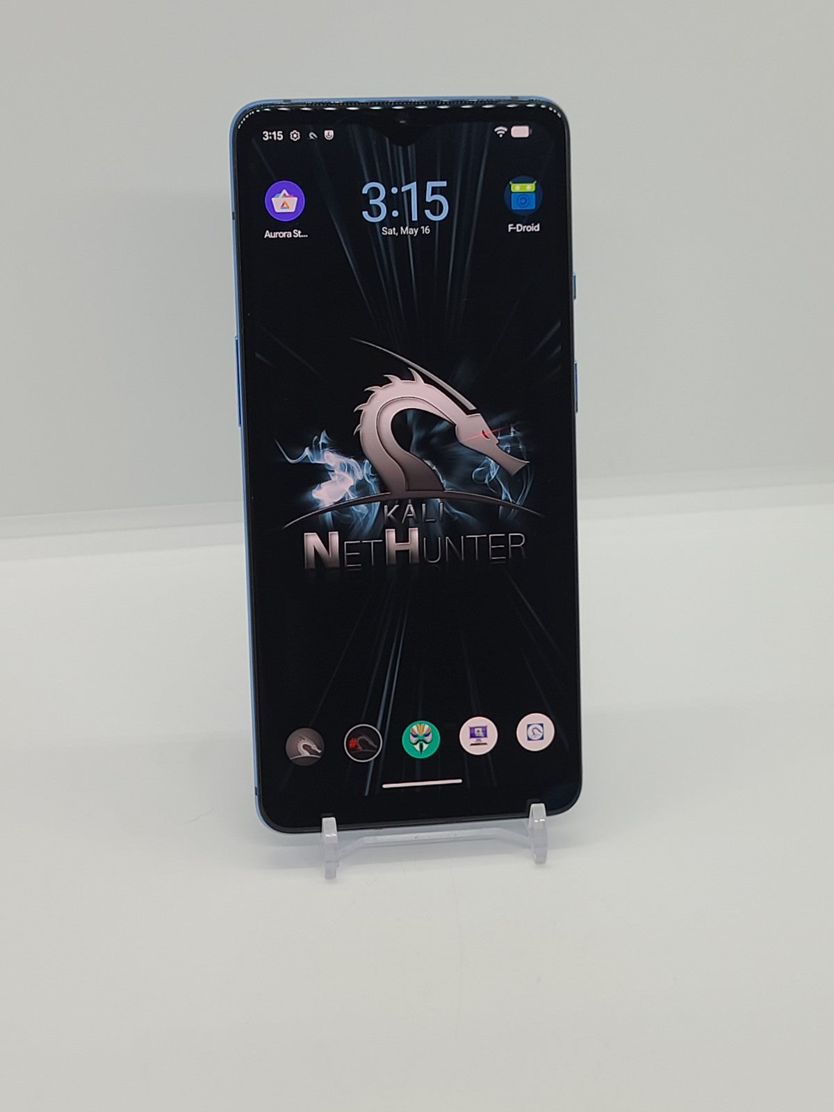 Degoogled OnePlus 7T 128GB Rooted Lineage OS Kali NetHunter 8GB RAM HD1901 Blue