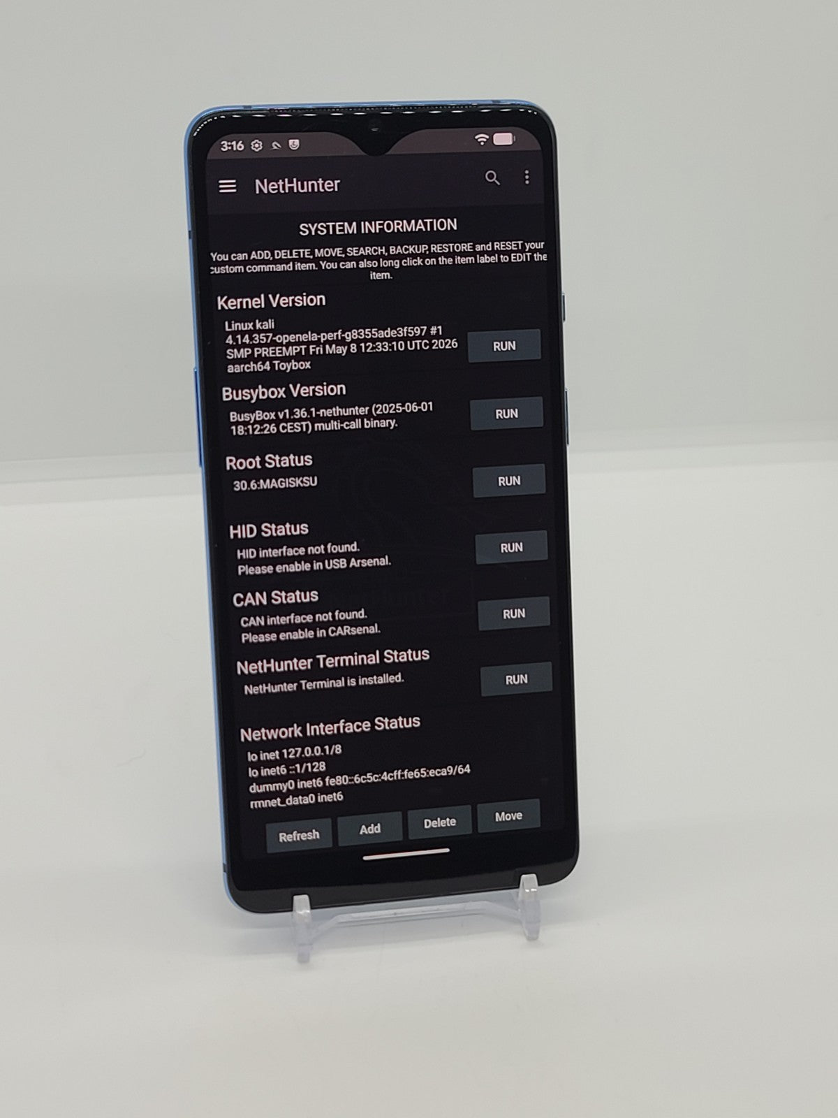 Degoogled OnePlus 7T 128GB Rooted Lineage OS Kali NetHunter 8GB RAM HD1901 Blue