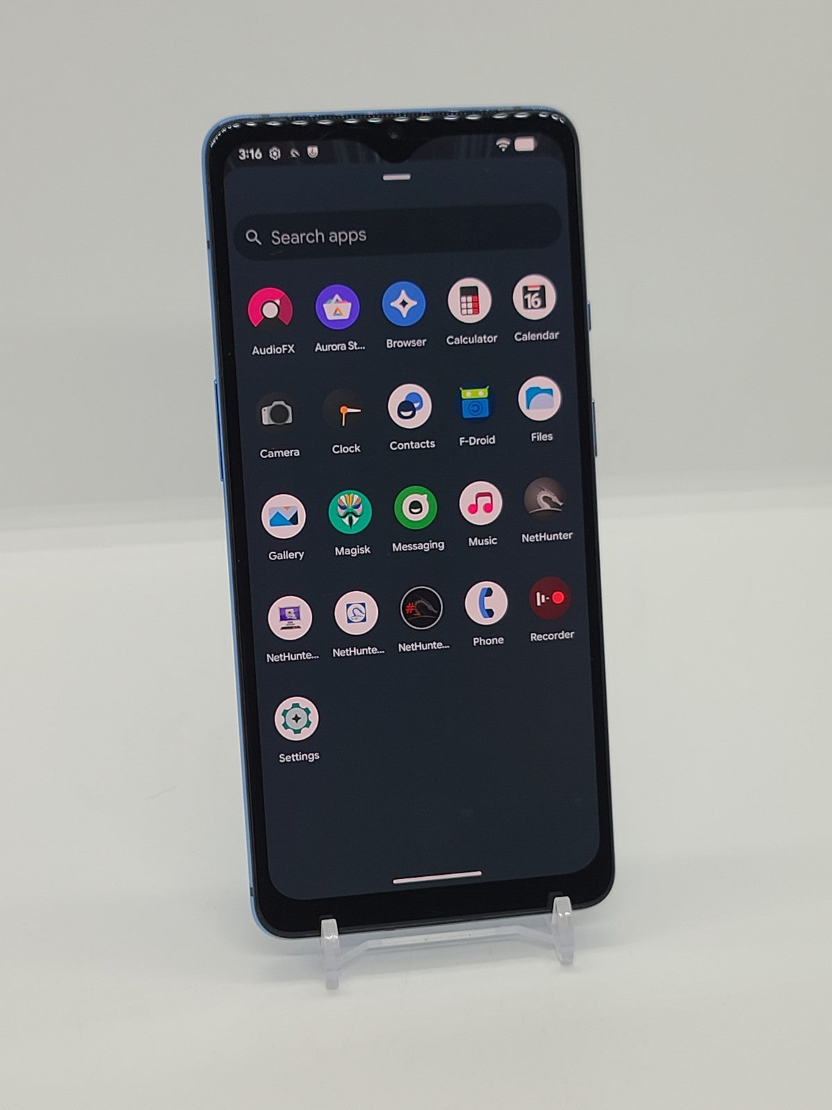 Degoogled OnePlus 7T 128GB Rooted Lineage OS Kali NetHunter 8GB RAM HD1901 Blue