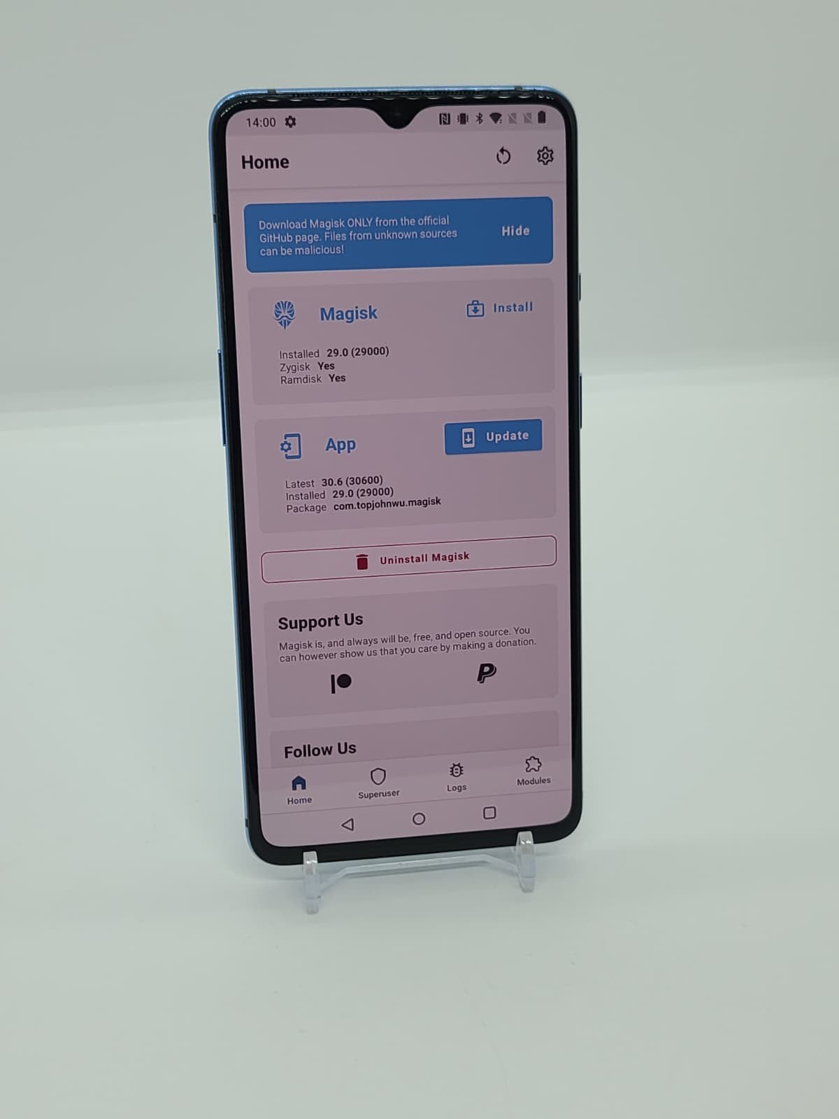 Magisk Rooted OnePlus 7T 128GB Unlocked Android LSPosed Framework 8GB RAM READ