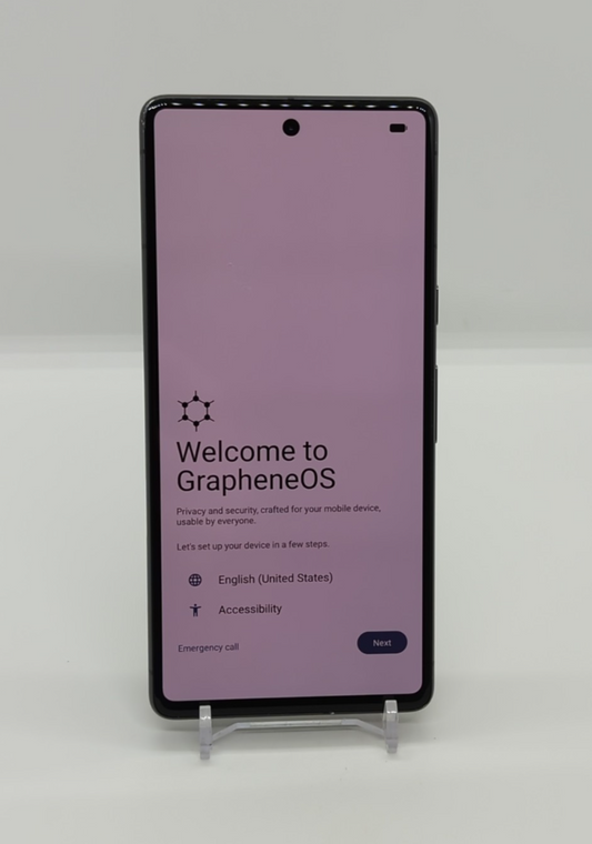 Google Pixel 7 128GB GrapheneOS Degoogled Privacy Black Smartphone 8GB RAM GVU6C