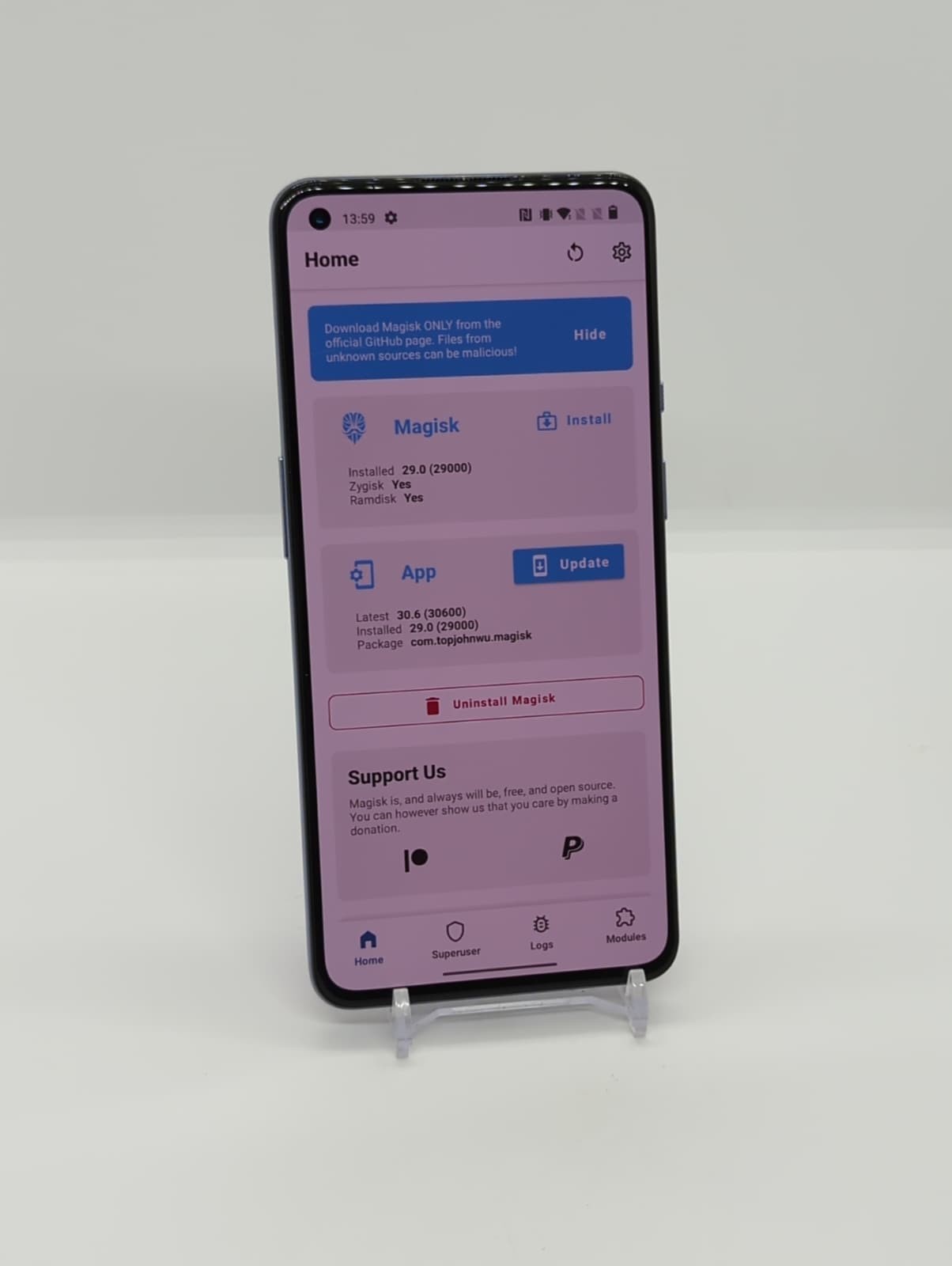 OnePlus 9 128GB Rooted LSPosed 8GB RAM Android 12 FOR PARTS WORKS Wi-Fi Only