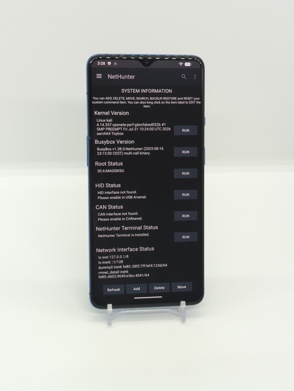 OnePlus 7T 128GB Rooted Unlocked LineageOS Kali NetHunter 8GB RAM HD1901 Blue