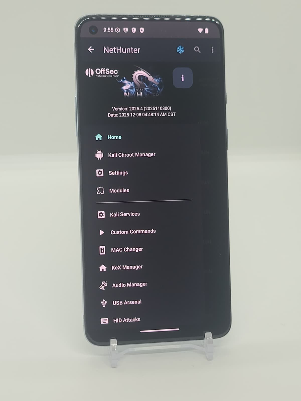 Rooted OnePlus 8T 256GB 5G Kali Nethunter LineageOS (T-Mobile) KB2007 12GB RAM