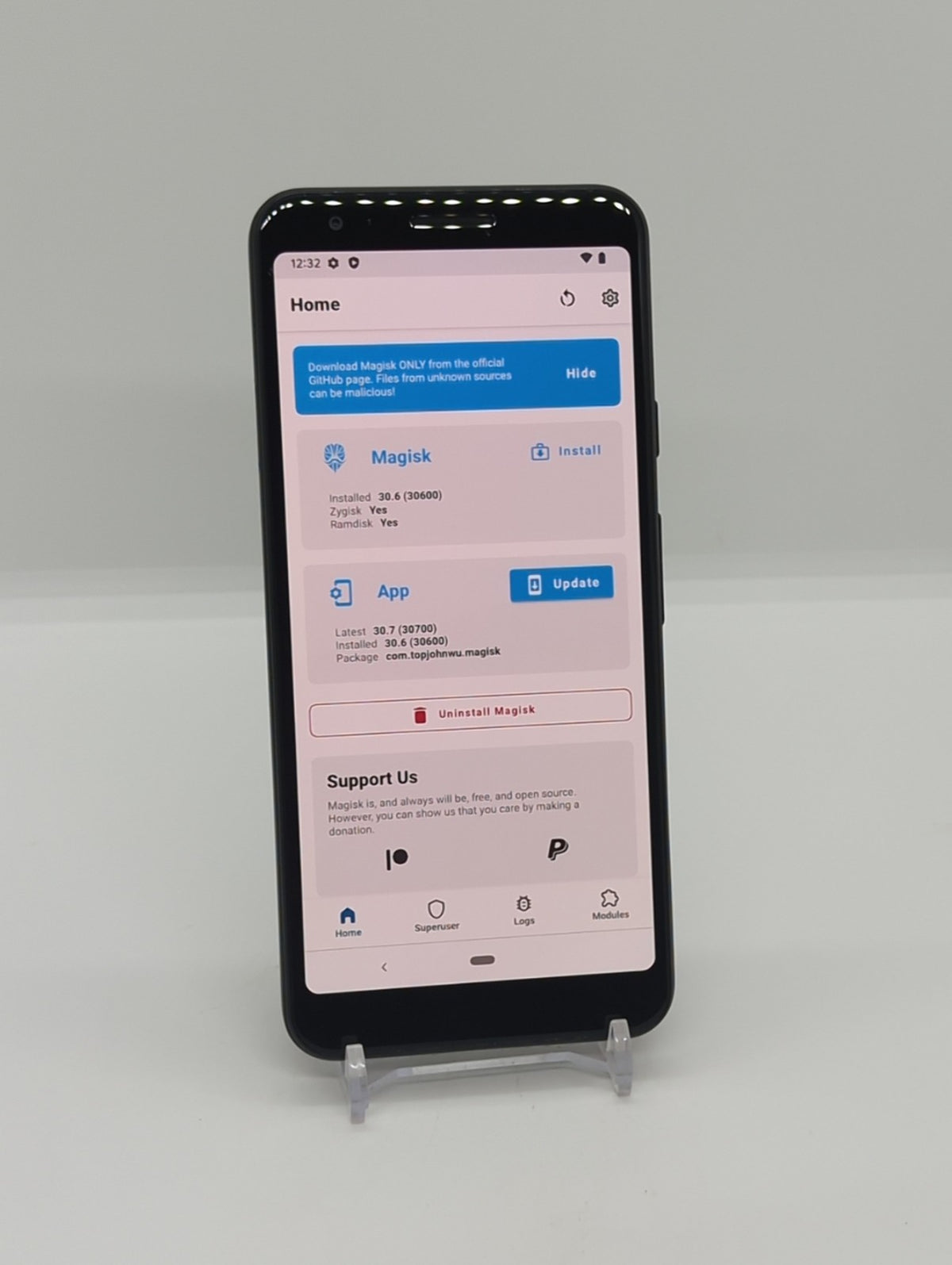 Google Pixel 3a 64GB Rooted LSPosed Framework Unlocked Android Smartphone G020G