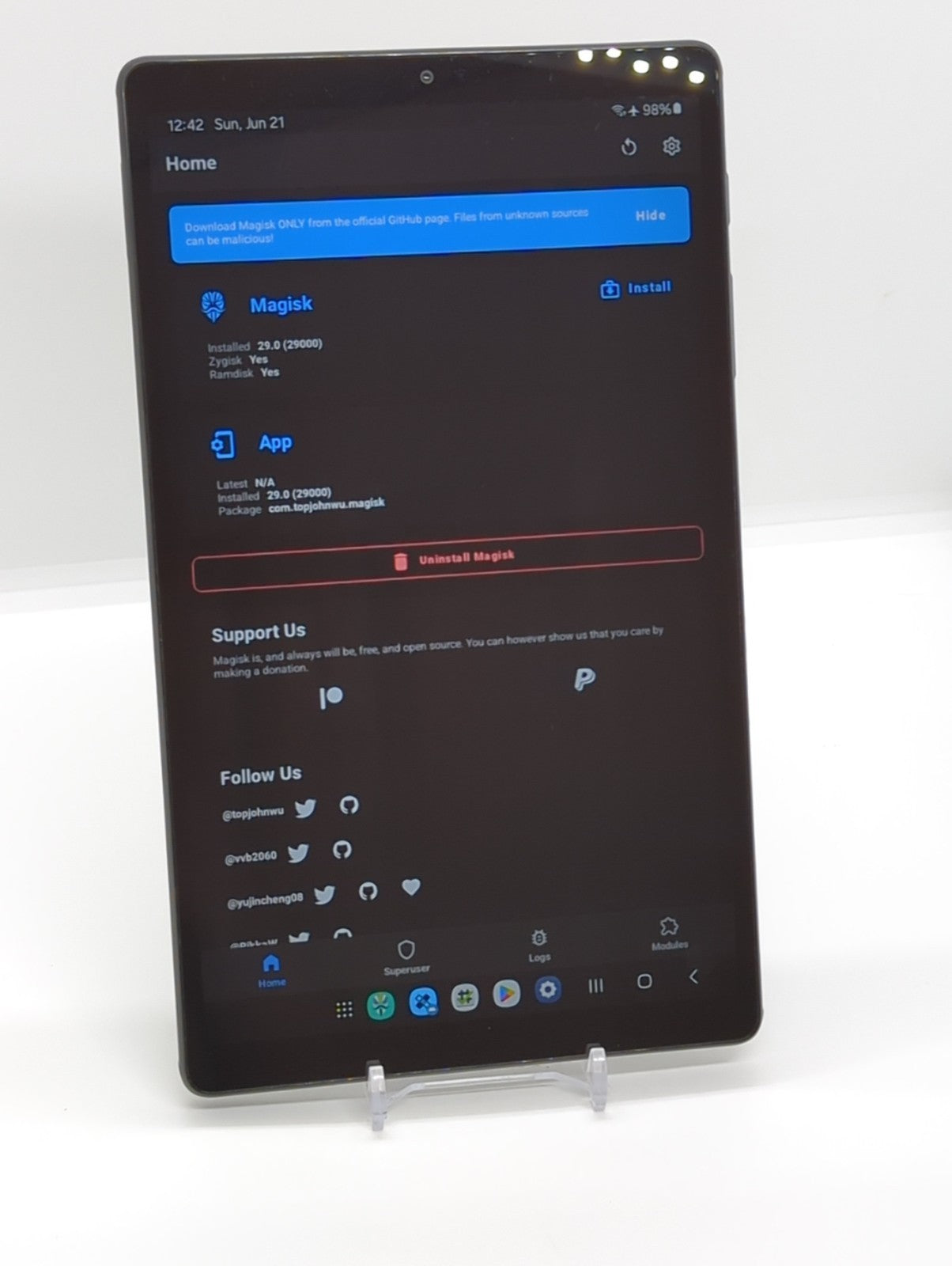 Samsung Galaxy Tab A7 Lite 32GB Rooted LSPosed Wi-Fi Tablet