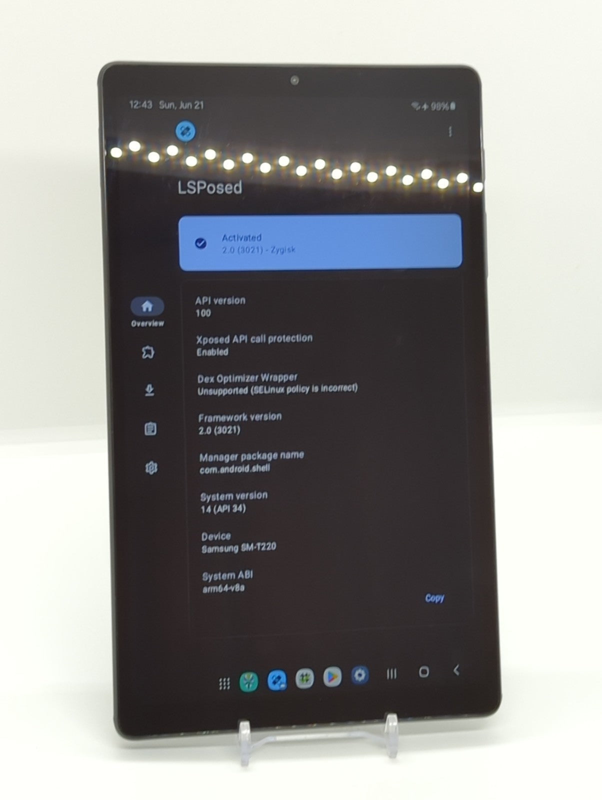 Samsung Galaxy Tab A7 Lite 32GB Rooted LSPosed Wi-Fi Tablet