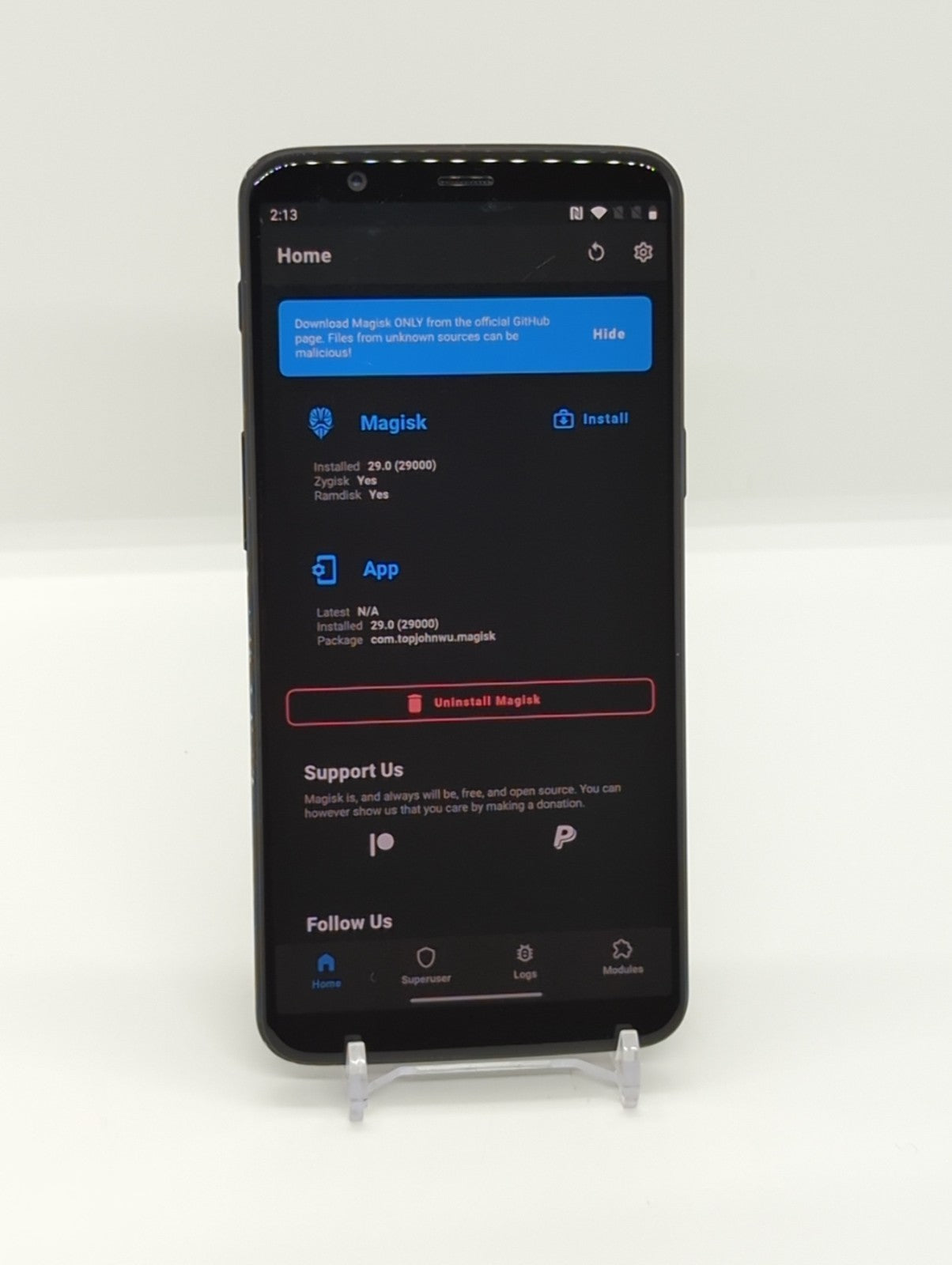 OnePlus 5T 64GB 6GB RAM Magisk Rooted LSPosed Unlocked Android Smartphone A5010