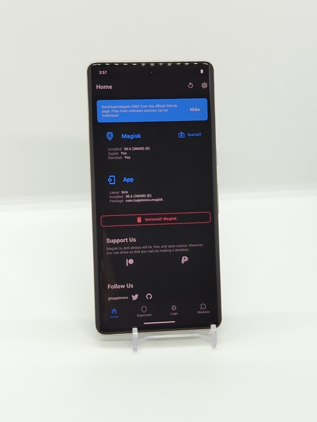 Google Pixel 7 Pro 128GB Magisk Rooted LSPosed LineageOS Smartphone 12GB RAM Haz