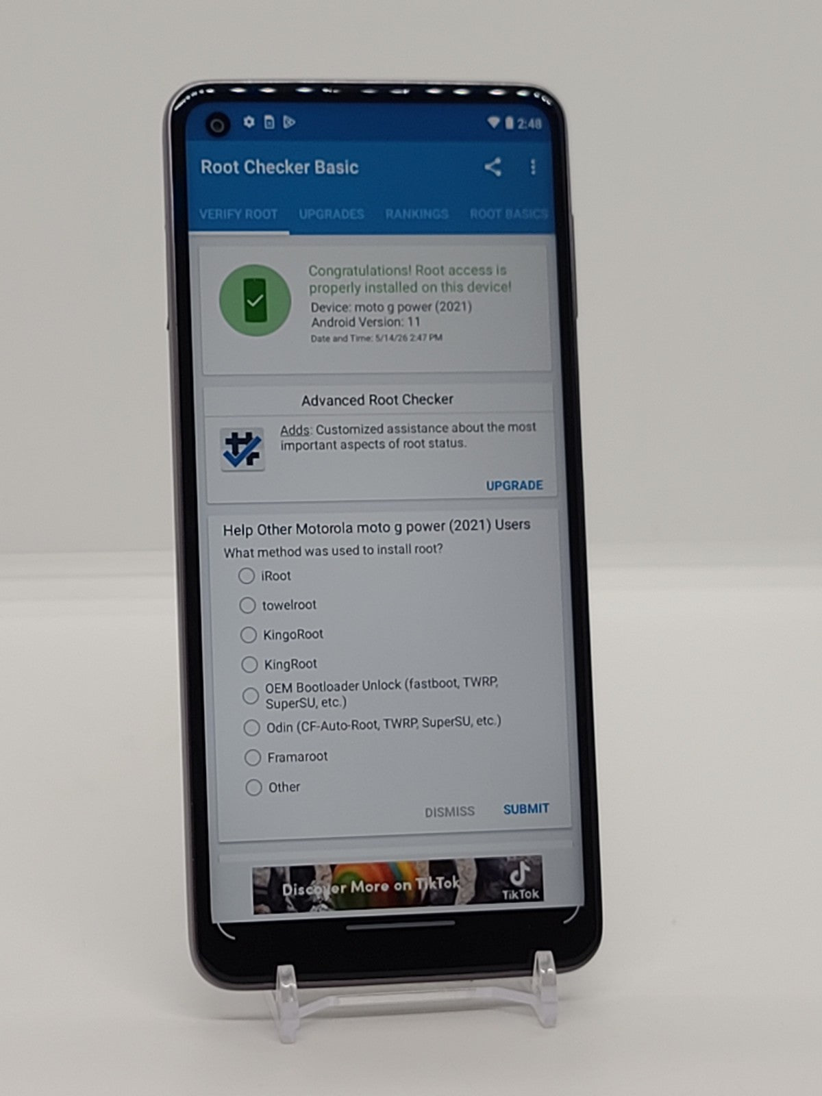 Magisk Rooted Moto G Power (2021) 64GB Android 11 4GB RAM Smartphone  XT2117-4