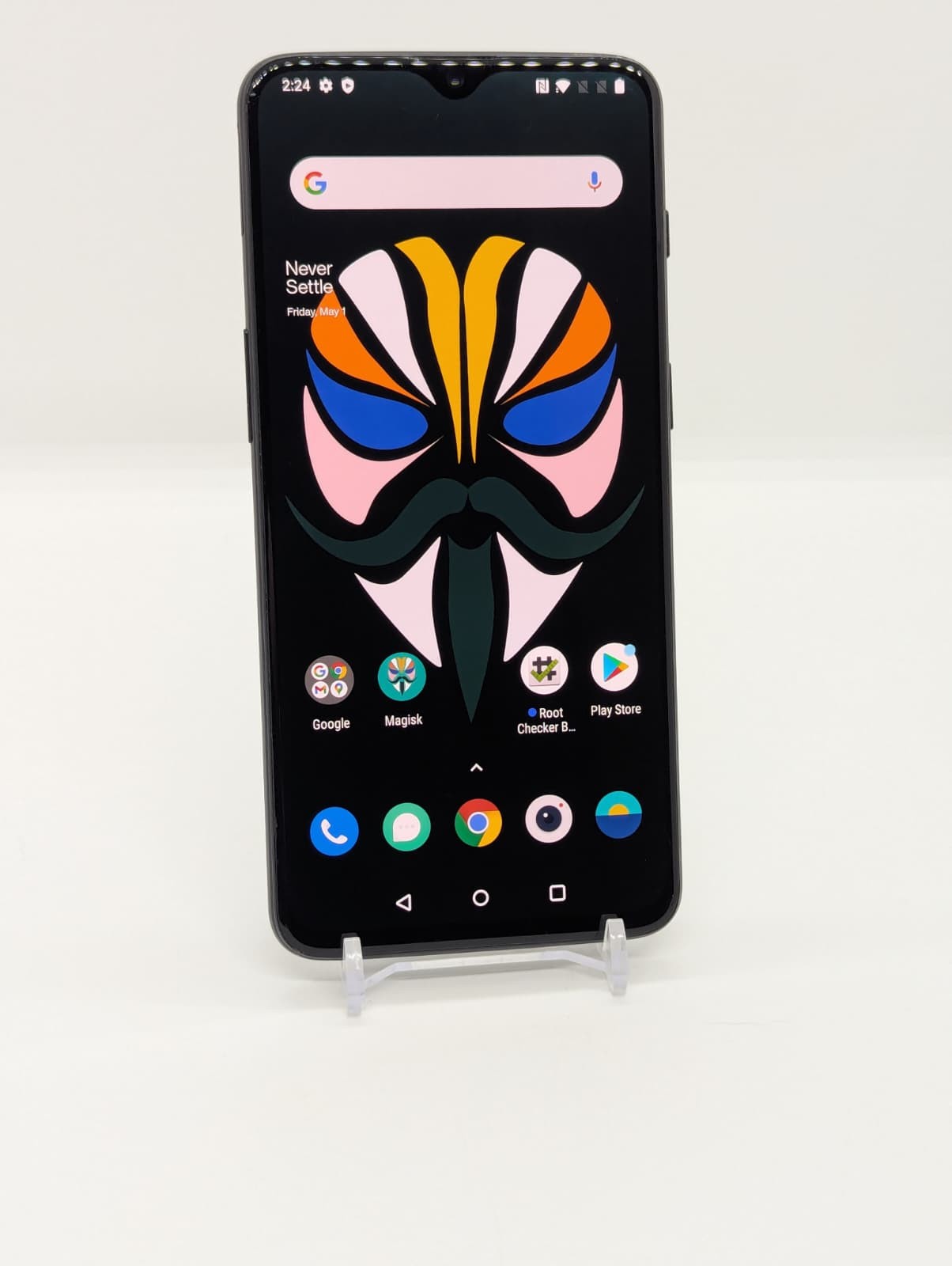 Rooted OnePlus 6T 128GB Black Android Magisk Rooted Smartphone A6013 6GB RAM BL