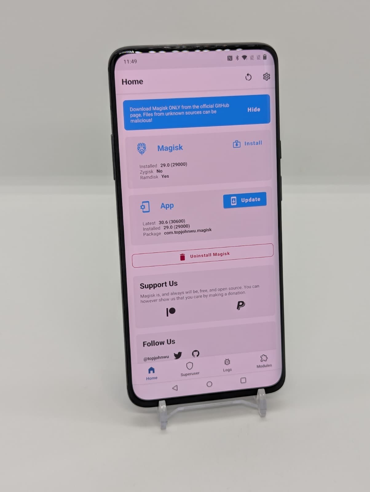 Magisk Rooted OnePlus 6T 128GB Unlocked Android Smartphone 8GB RAM Dual Sim