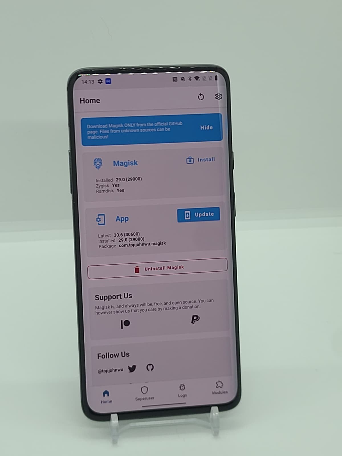 OnePlus 7 Pro 128GB Magisk Rooted Unlocked Android Smartphone 6GB RAM Dual Sim