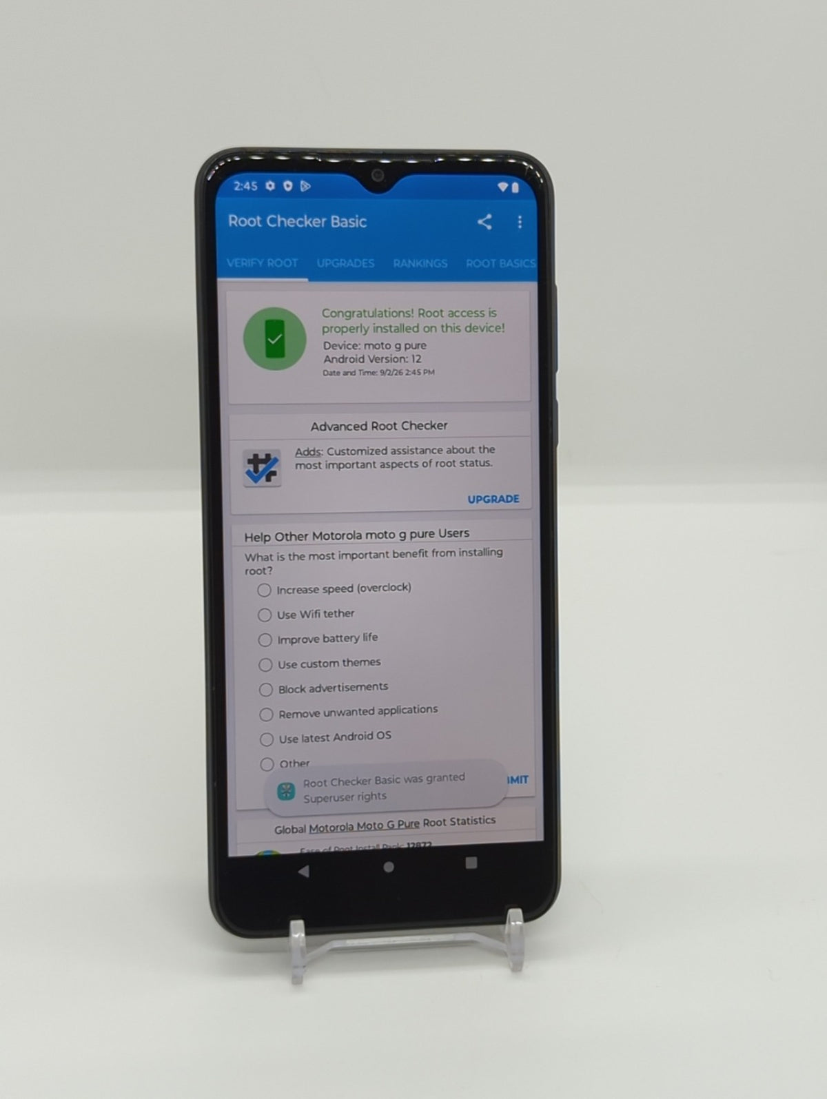 Motorola Moto G Pure 32GB Spectrum Unlocked Rooted LSPosed Framework Smartphone