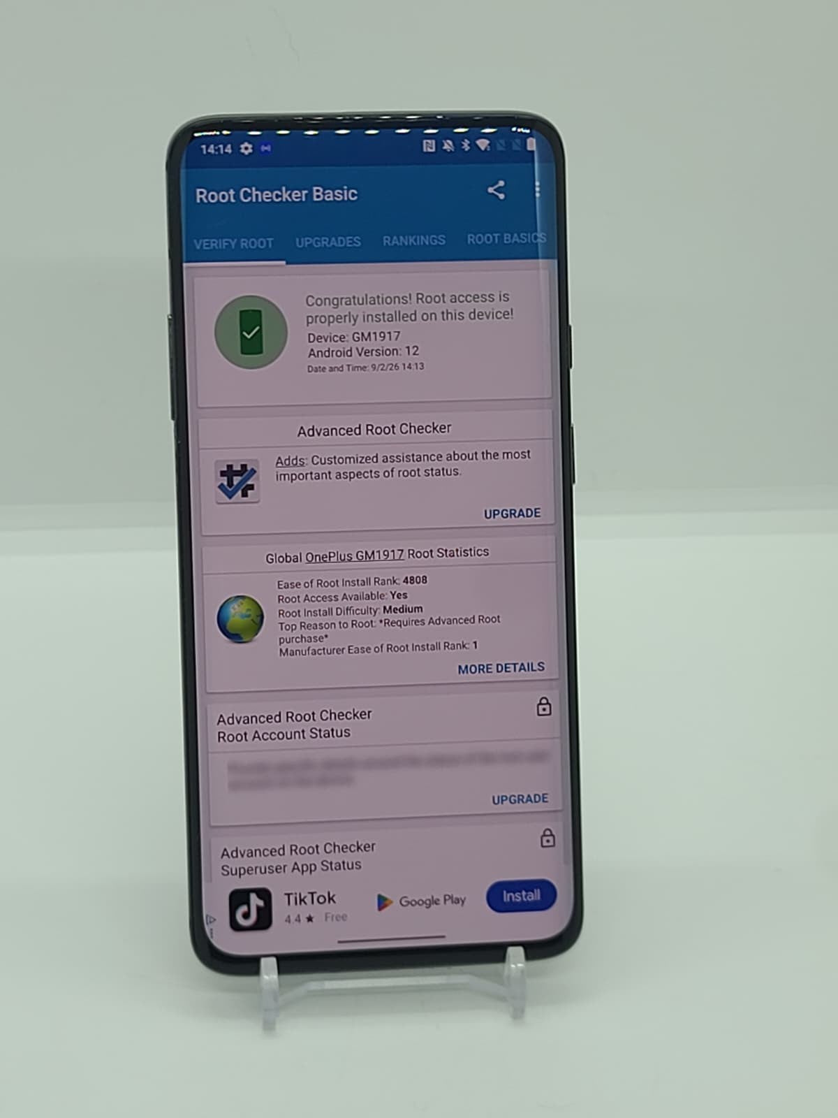 OnePlus 7 Pro 128GB Magisk Rooted Unlocked Android Smartphone 6GB RAM Dual Sim