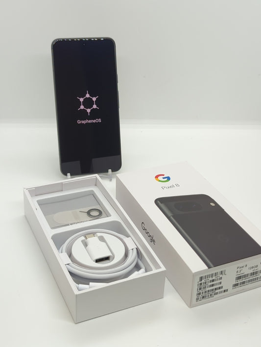 Google Pixel 8 128GB Unlocked GrapheneOS DeGoogled Privacy Phone GREAT!