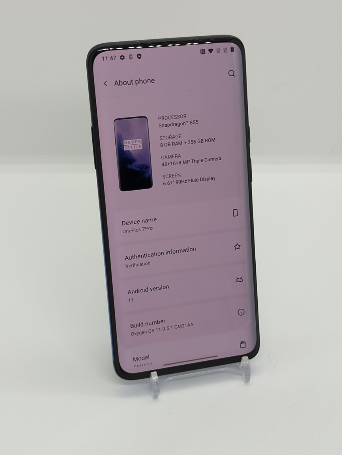 OnePlus 7 Pro 256GB Factory Unlocked Android Smartphone 8GB RAM Dual Sim GREAT