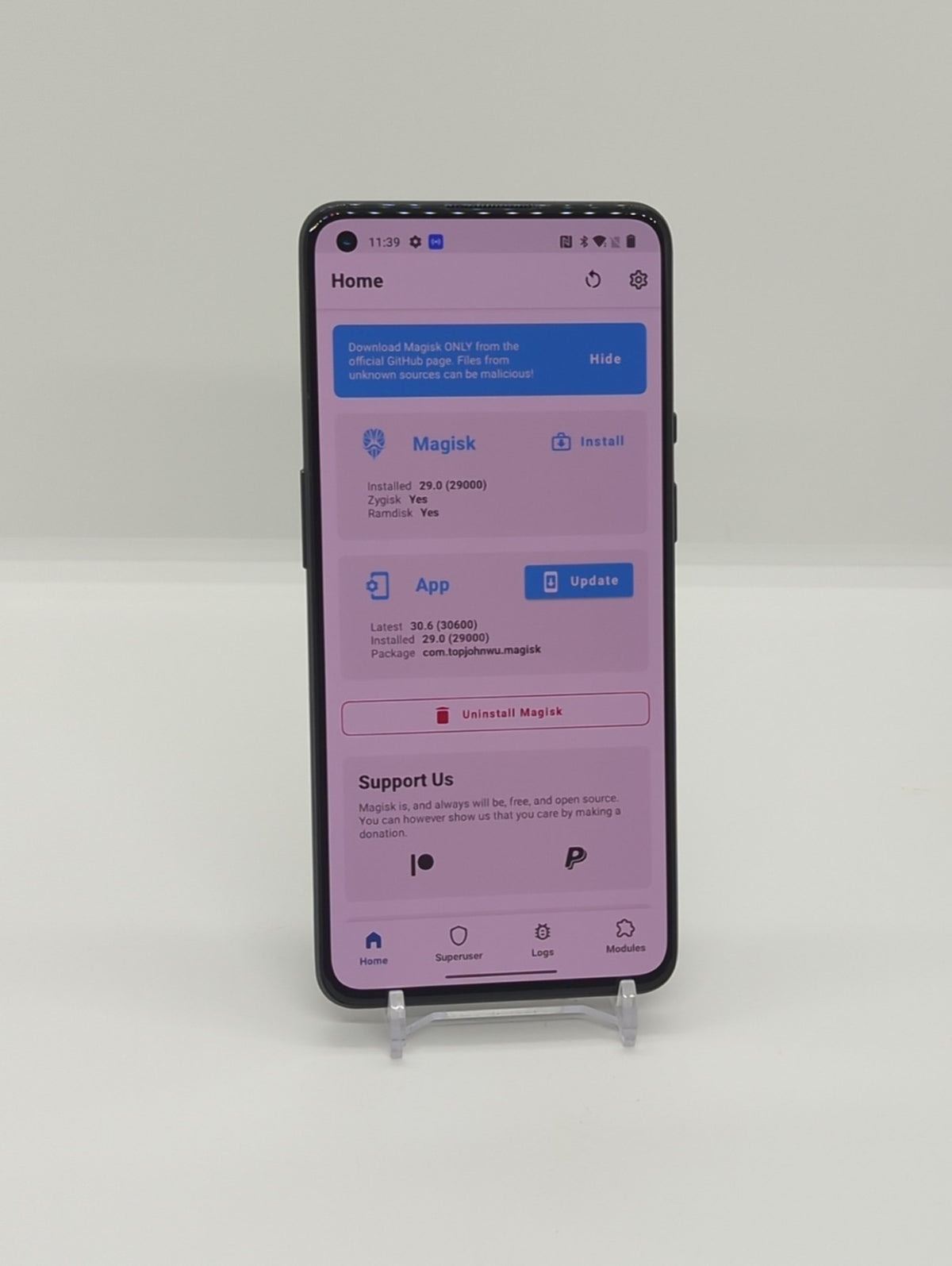 OnePlus 9 5G 128GB Magisk Rooted LSPosed Framework 8GB RAM Android 12 LE2115