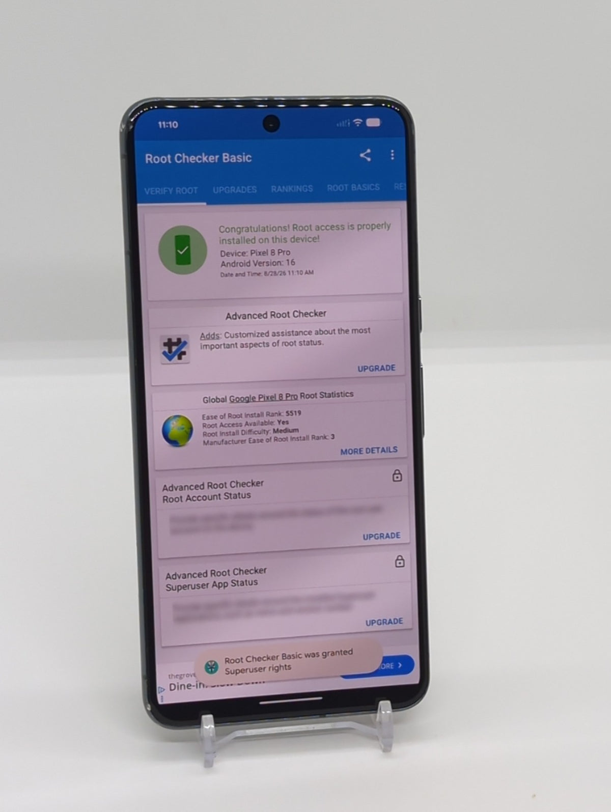 Google Pixel 8 Pro 128GB Magisk Rooted LSPosed Android Smartphone 12GB RAM READ