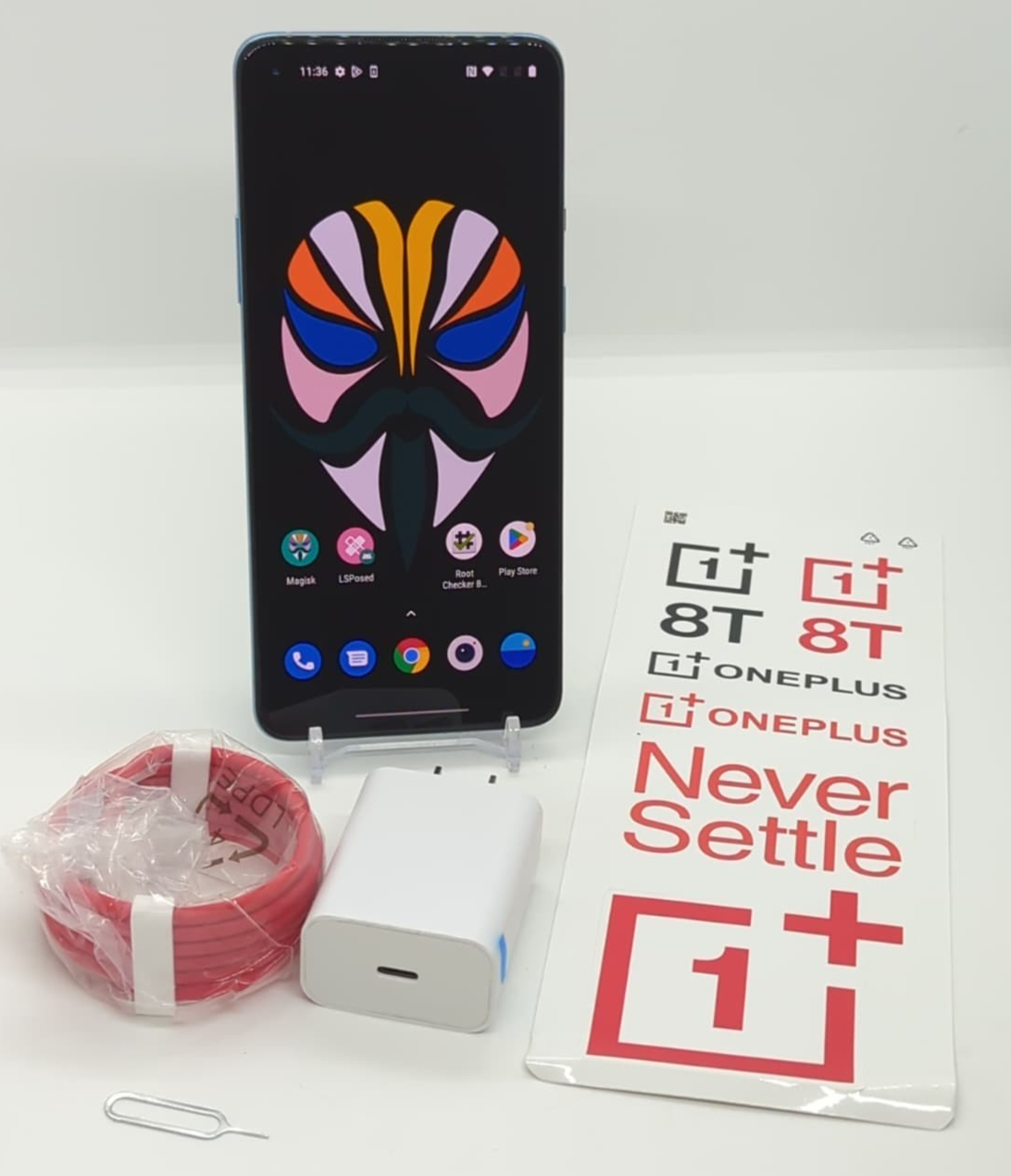 OnePlus 8T 256GB Unlocked Rooted LSPosed 12GB RAM Dual Sim Smartphone A+
