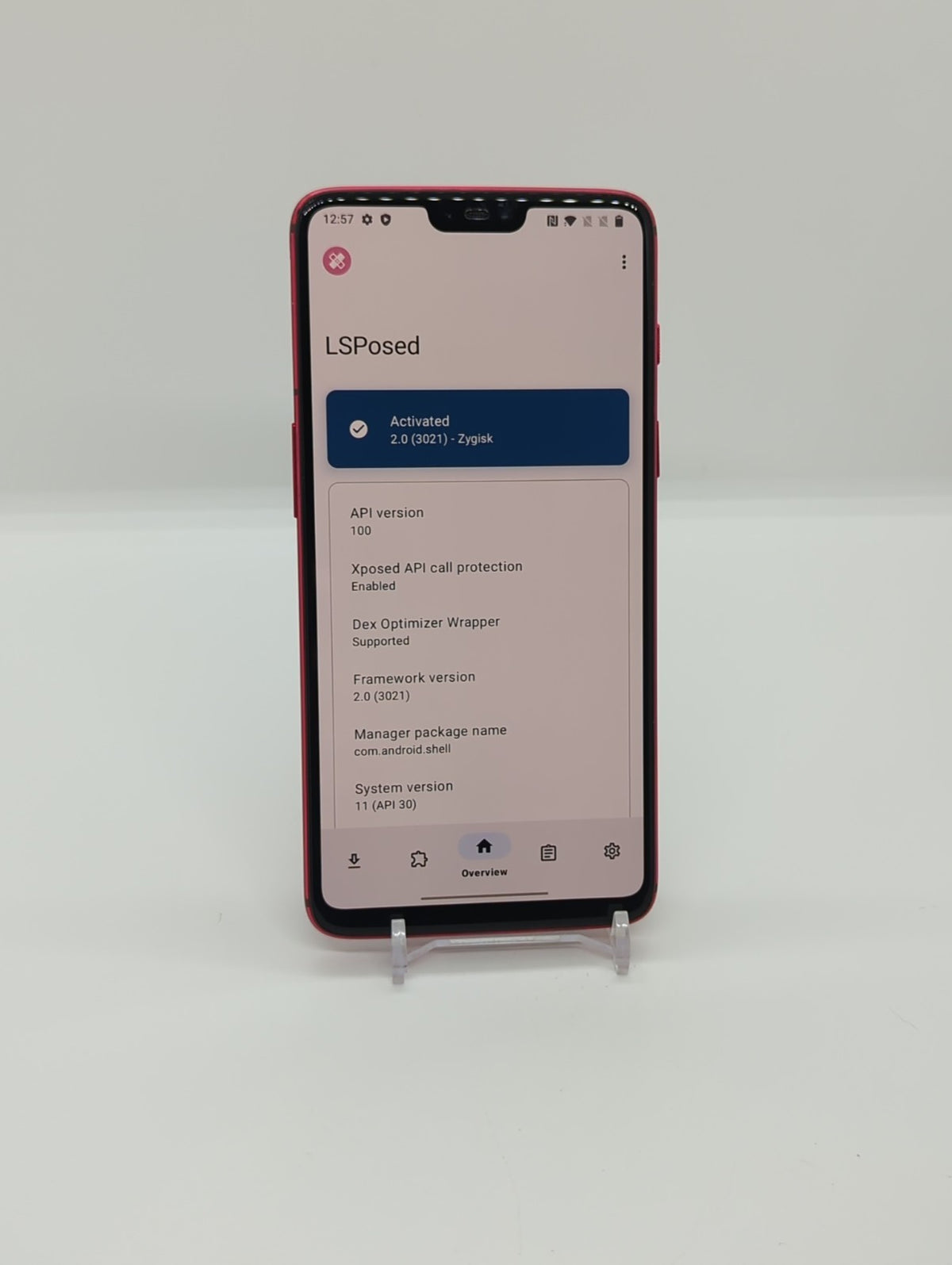OnePlus 6 128GB Magisk Rooted Android 11 Smartphone A6000 8GB RAM Dual Sim Red.