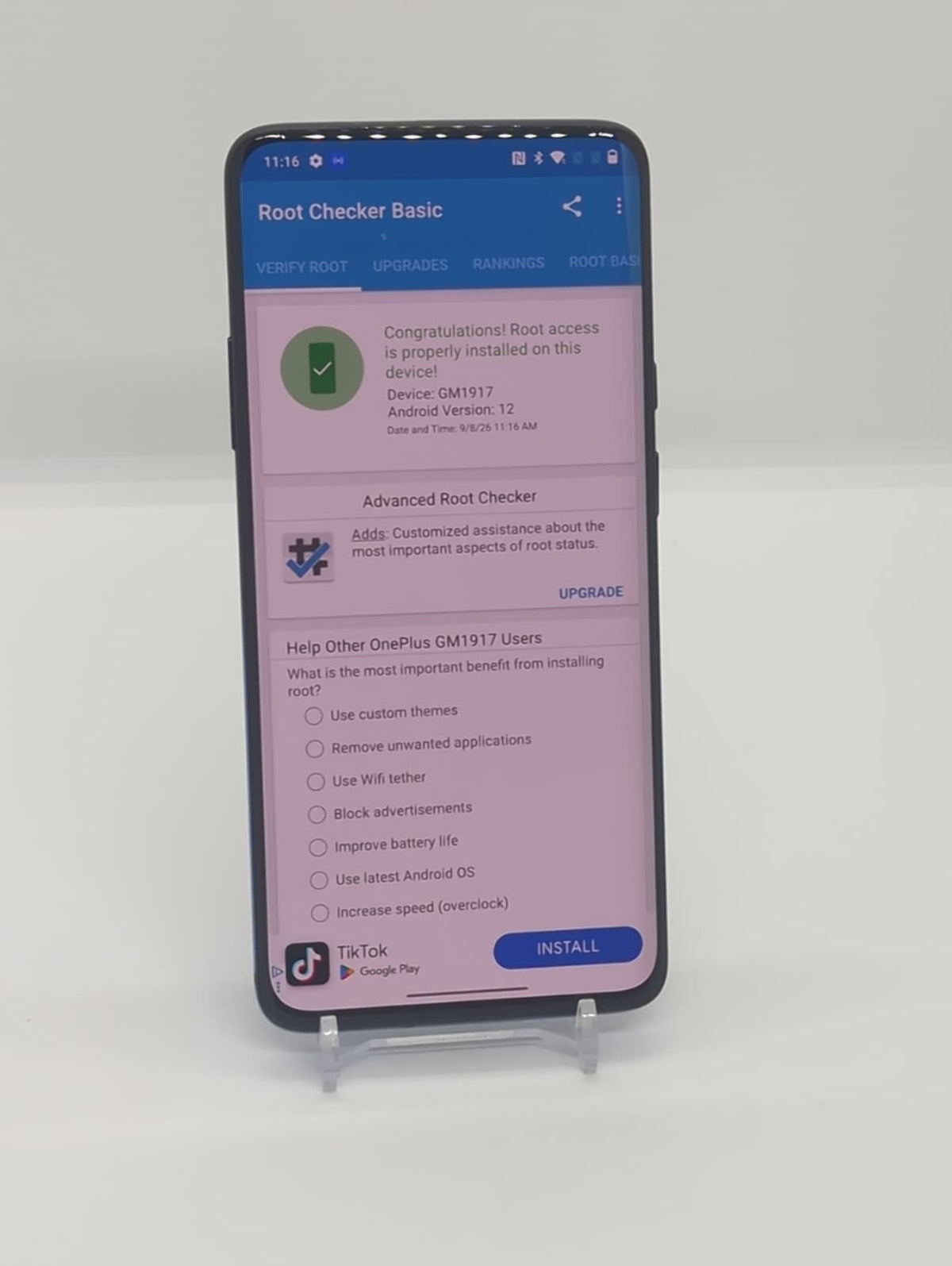OnePlus 7 Pro 256GB Magisk Rooted Unlocked Android Smartphone 12GB RAM Dual Sim.