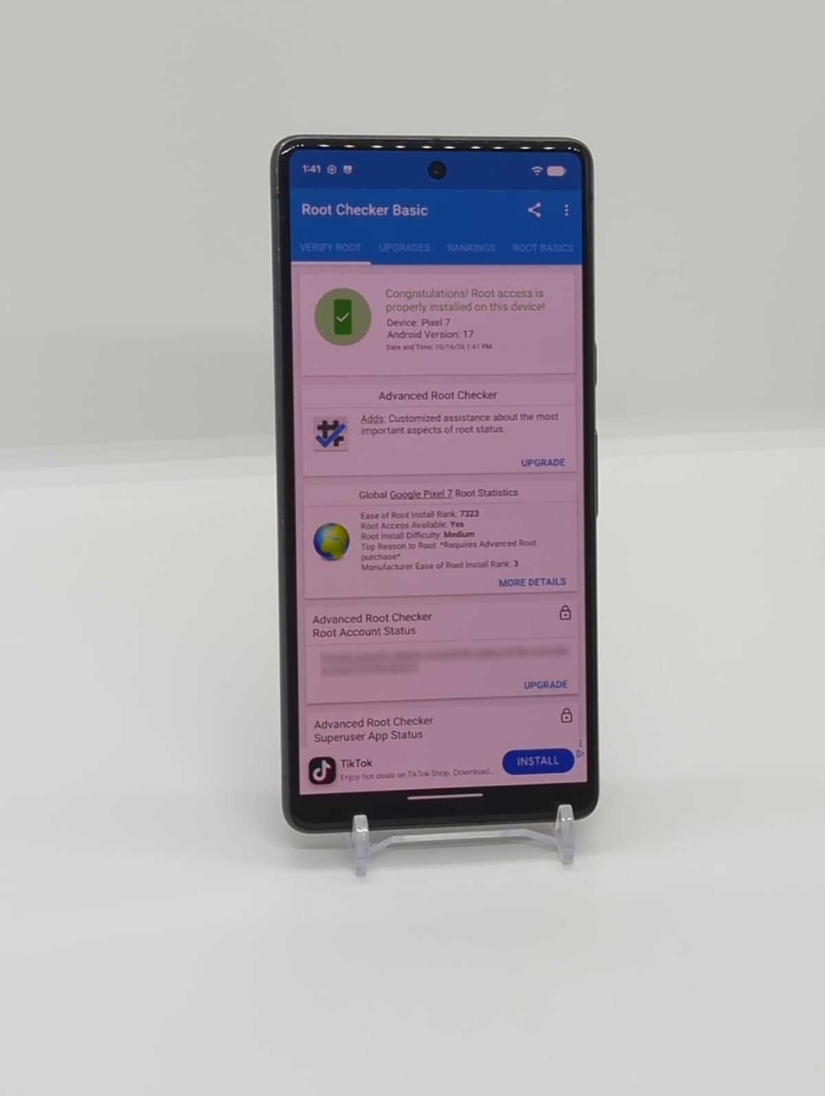 Rooted Google Pixel 7 128GB LineageOS 5G Smartphone 8GB RAM GVU6C