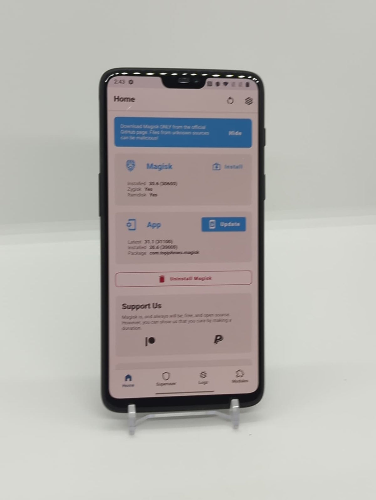 OnePlus 6 128GB Magisk Rooted Android 11 Smartphone A6003 8GB RAM Dual Sim