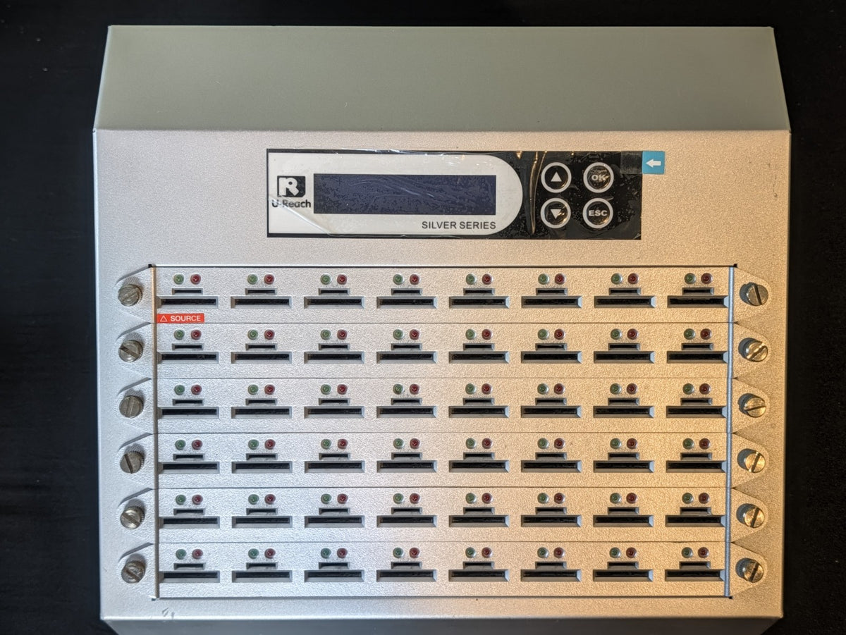 U-Reach SD948S 48-Slot SD/microSD Flash Memory Card Duplicator FOR PARTS-WORKS