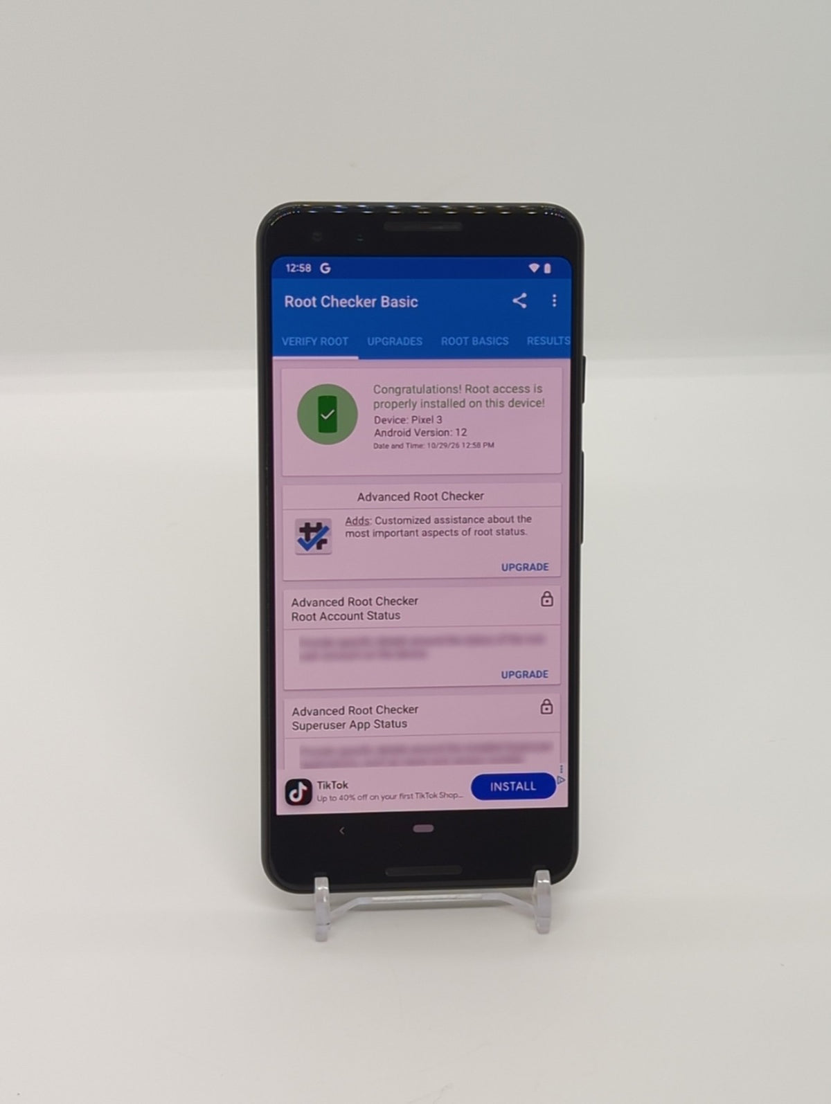 Google Pixel 3 64GB Unlocked Rooted LSPosed Framework Android 12 Smartphone