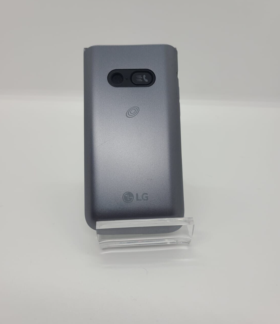 LG Classic Flip 8GB (TracFone) 4G VoLTE Flip Phone L125DL Gray